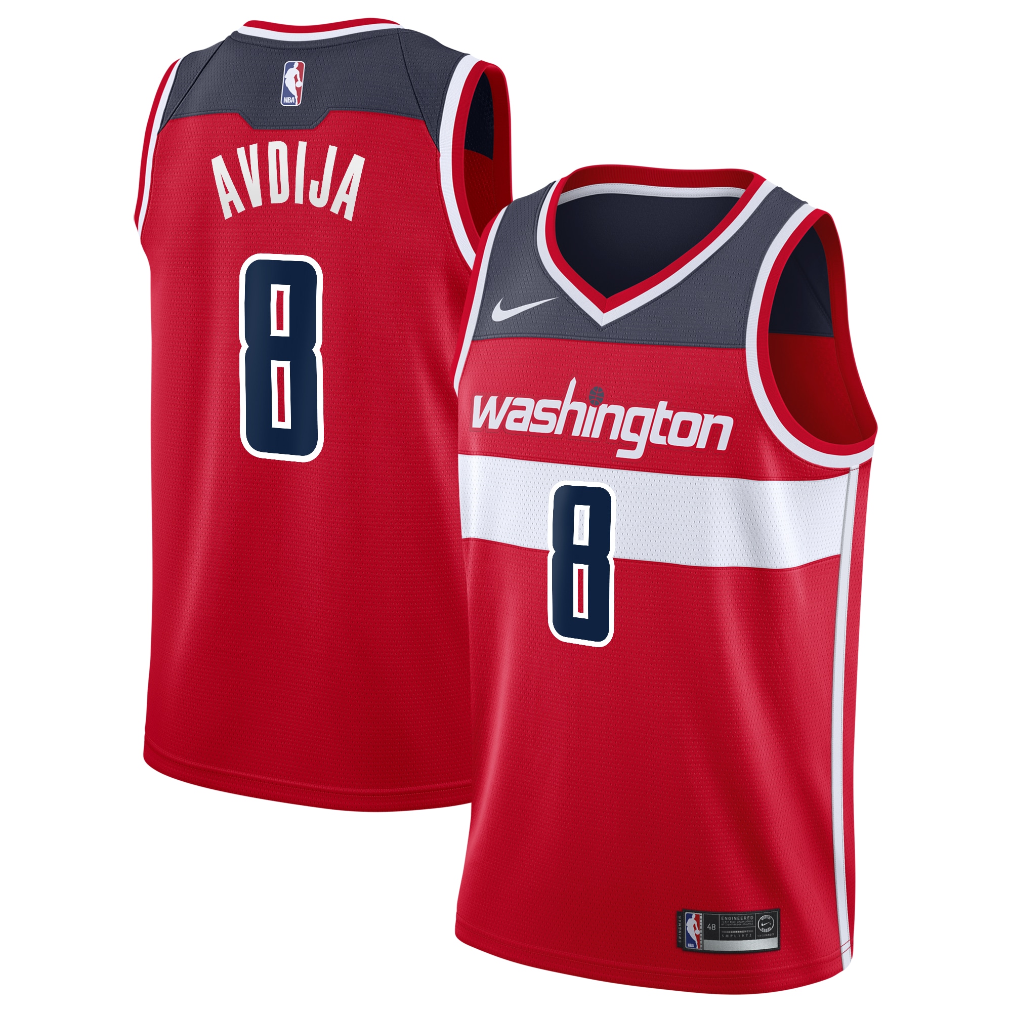 Washington Wizards Icon Edition Swingman Red Deni Avdij NBA Jersey Youth
