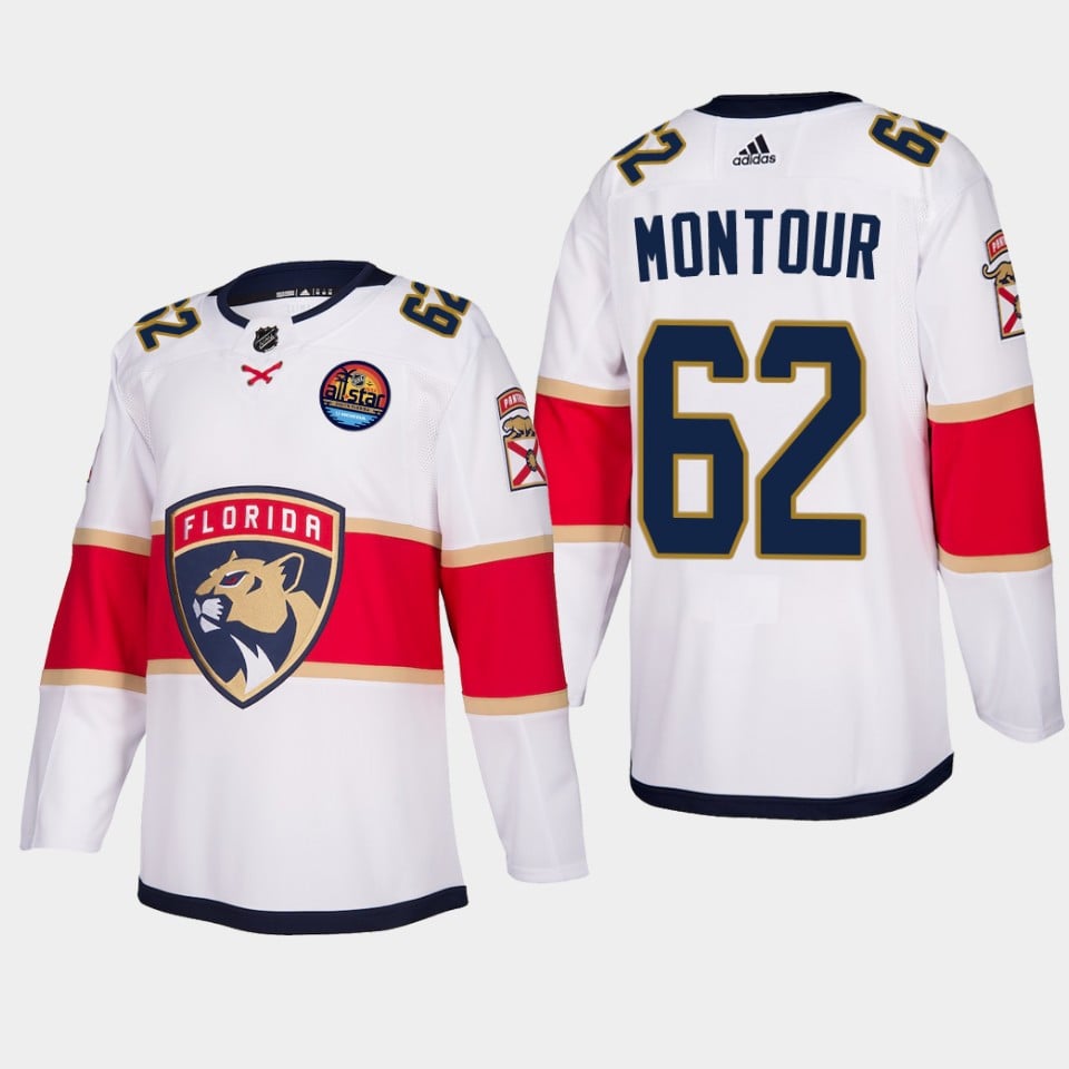 Brandon Montour 62 Florida Panthers 2023 All Star Game White Equipment NHL Jersey Men's