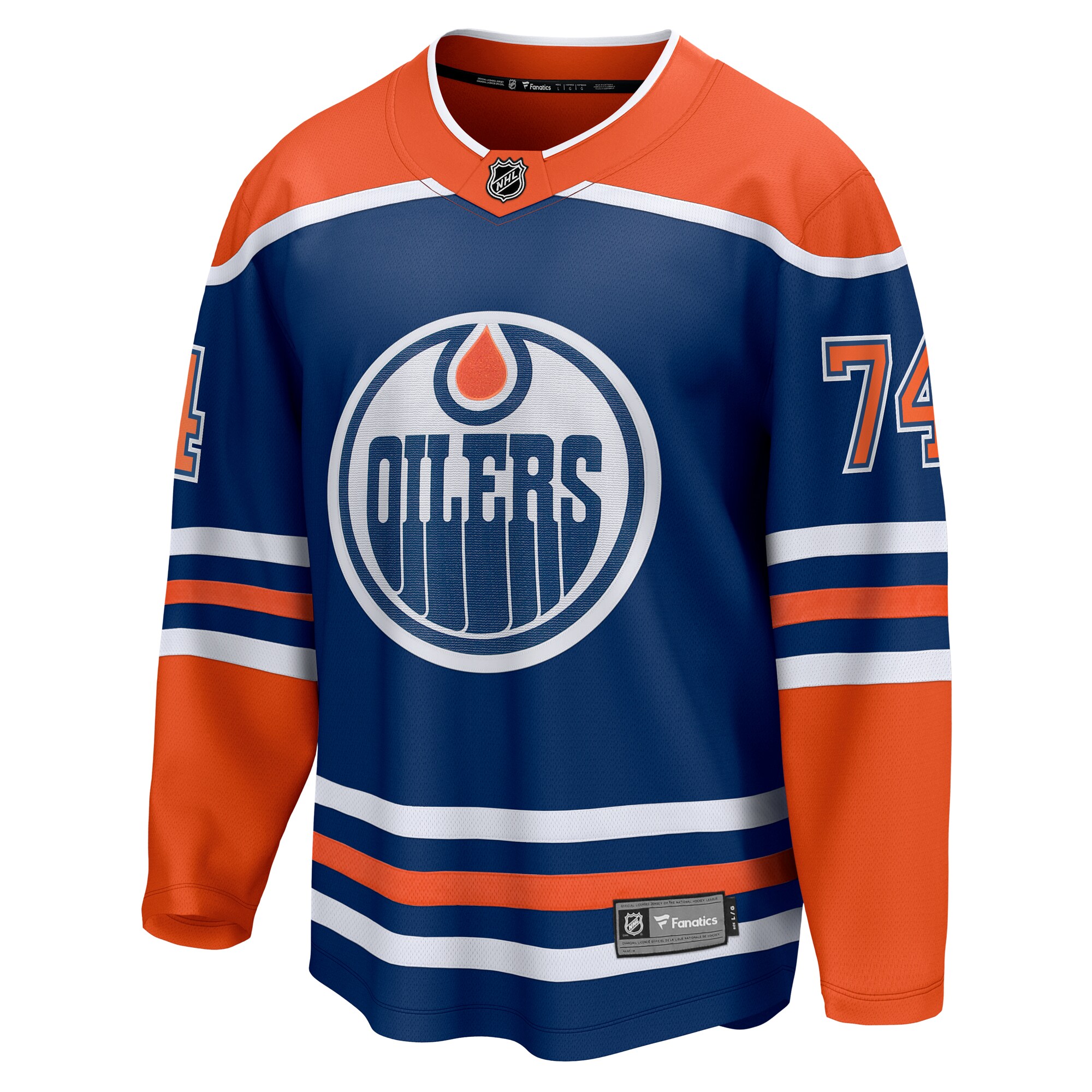 Edmonton Oilers Stuart Skinner Royal Home Breakaway Player NHL Jersey Men's