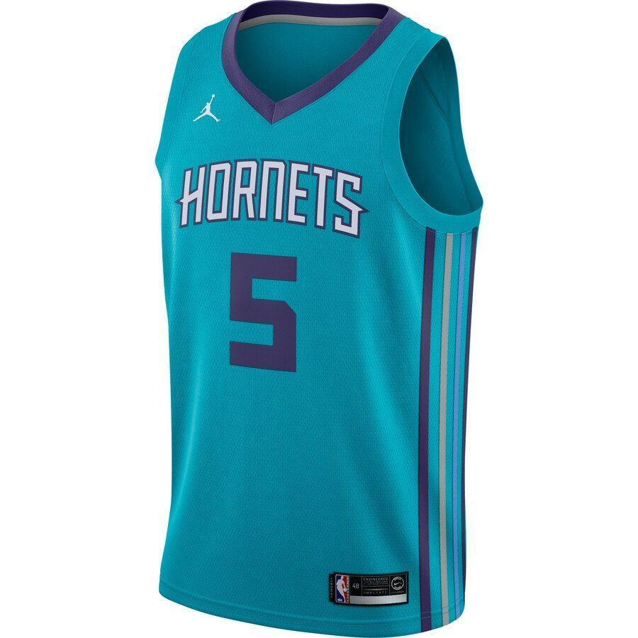Nicolas Batum Charlotte Hornets Swingman Teal Icon Edition NBA Jersey Men's