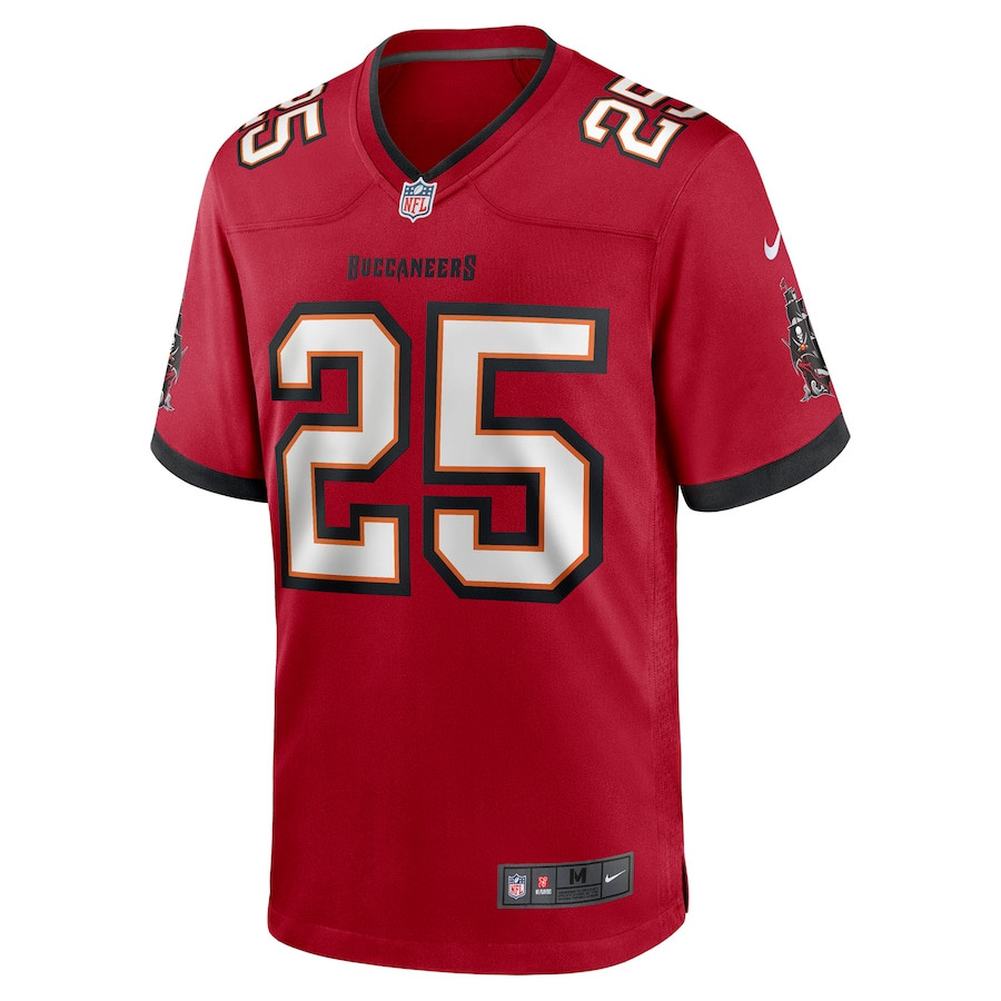 Troy Hill 25 Tampa Bay Buccaneers Game Red NFL Jersey Men's