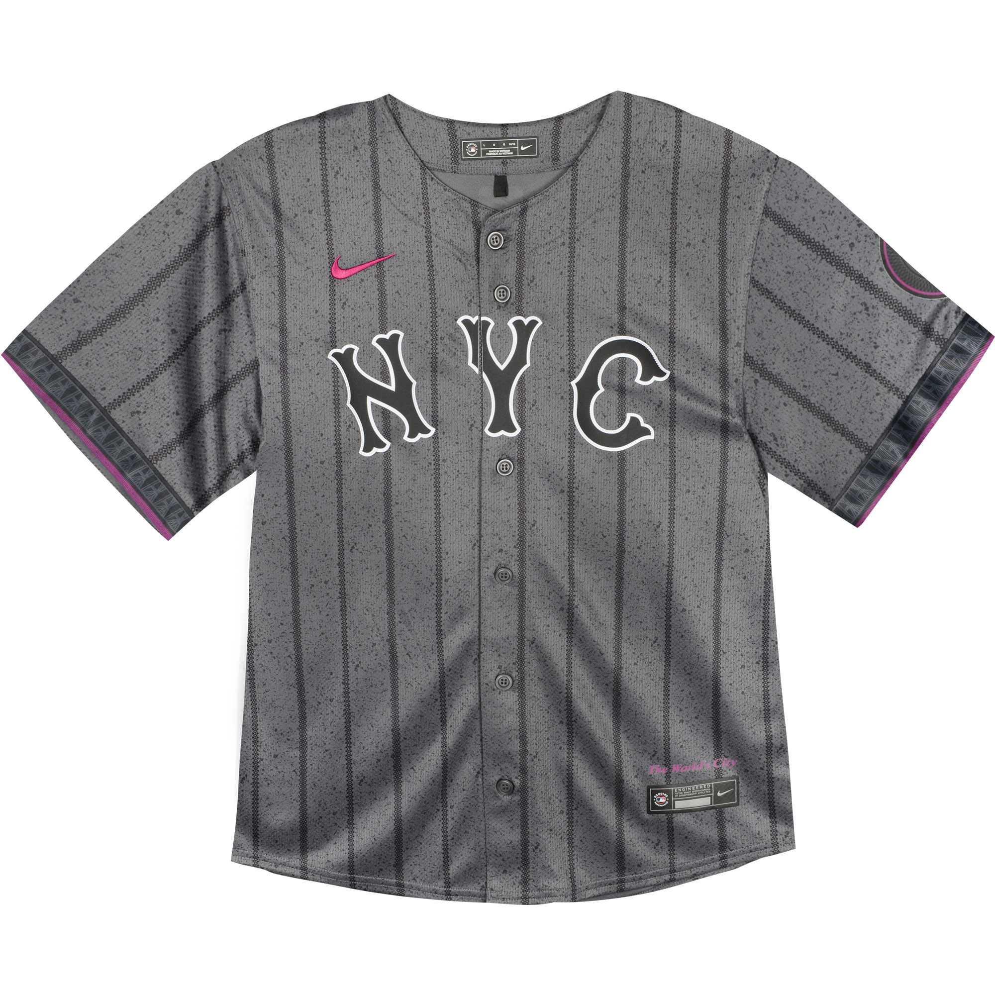 Infant New York Mets Francisco Lindor Graphite 2024 City Connect Limited Player MLB Jersey Men's