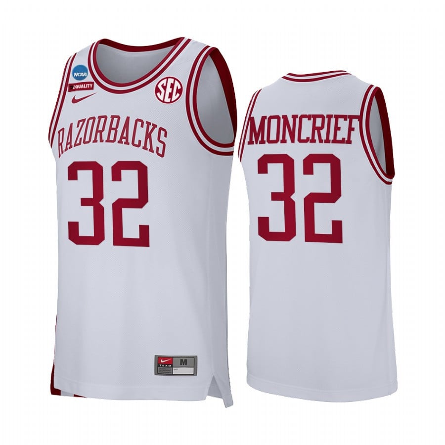 Sidney Moncrief 32 Arkansas Razorback White Retro Alumni NCAA Jersey Men's
