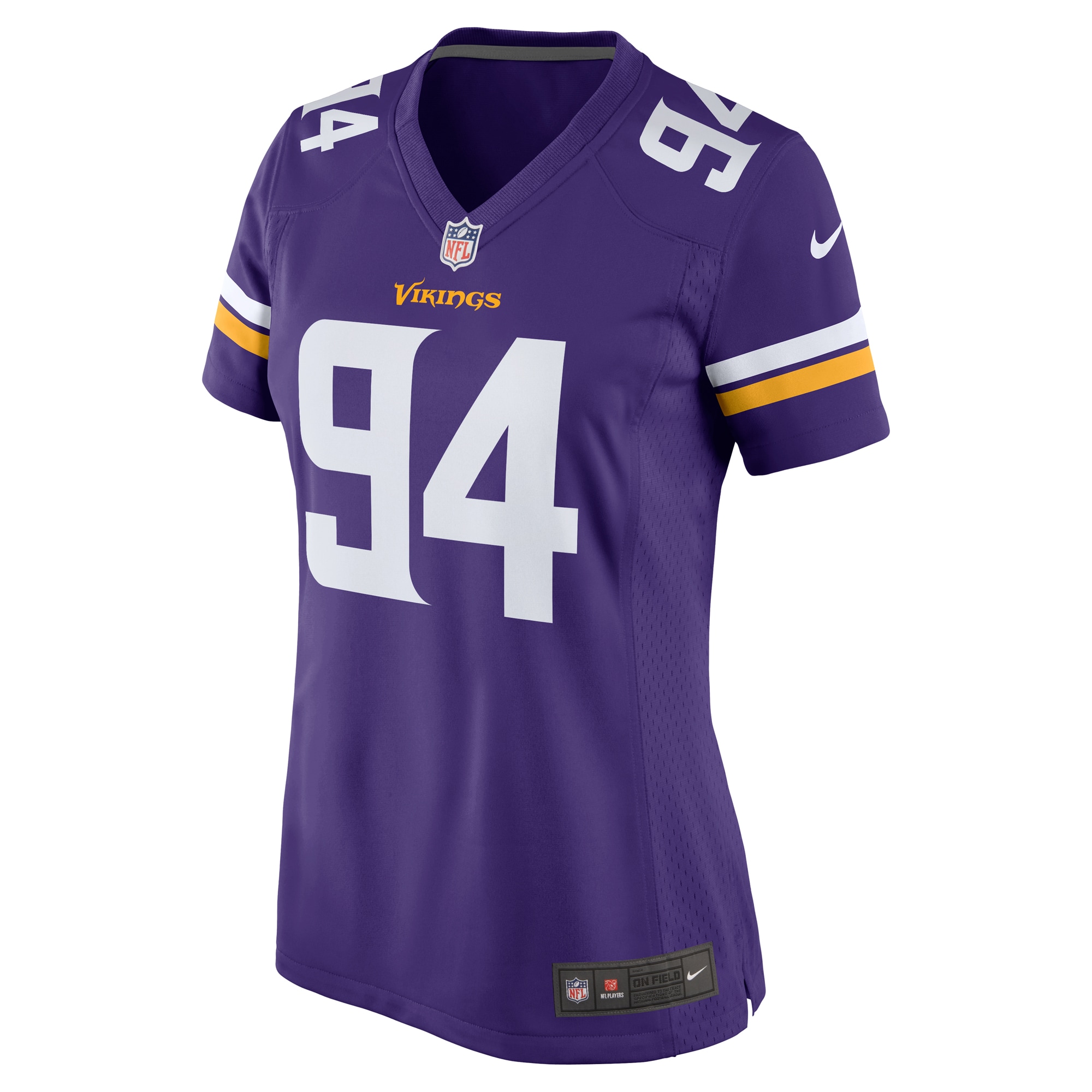 Minnesota Vikings Dean Lowry Purple Game Player NFL Jersey Women's