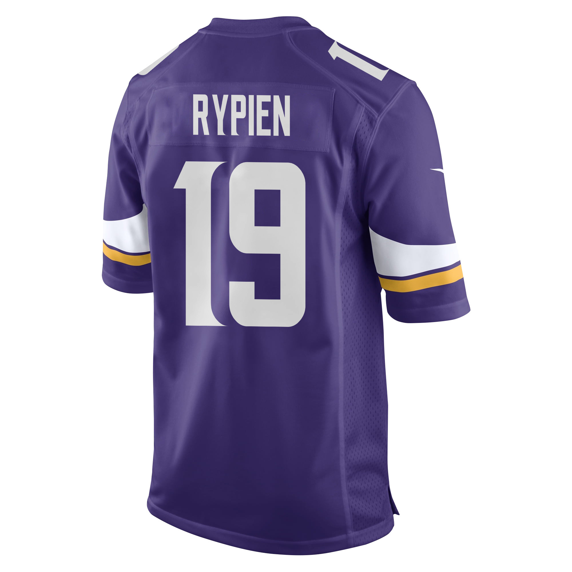 Brett Rypien 19 Minnesota Vikings Super Bowl LIX New Orleans Patch Game Purple NFL Jersey Men's