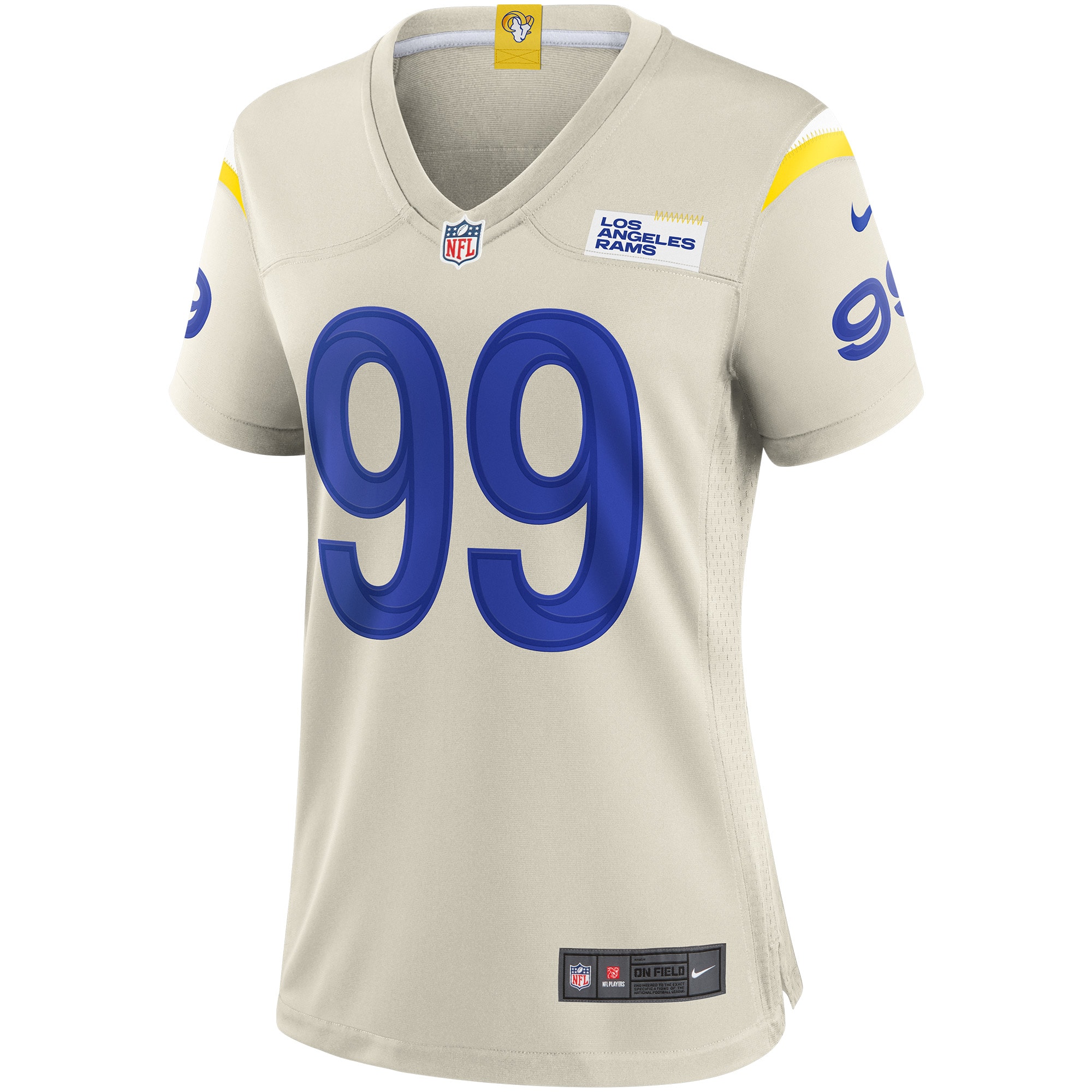Los Angeles Rams Aaron Donald Bone Player Game NFL Jersey Women's