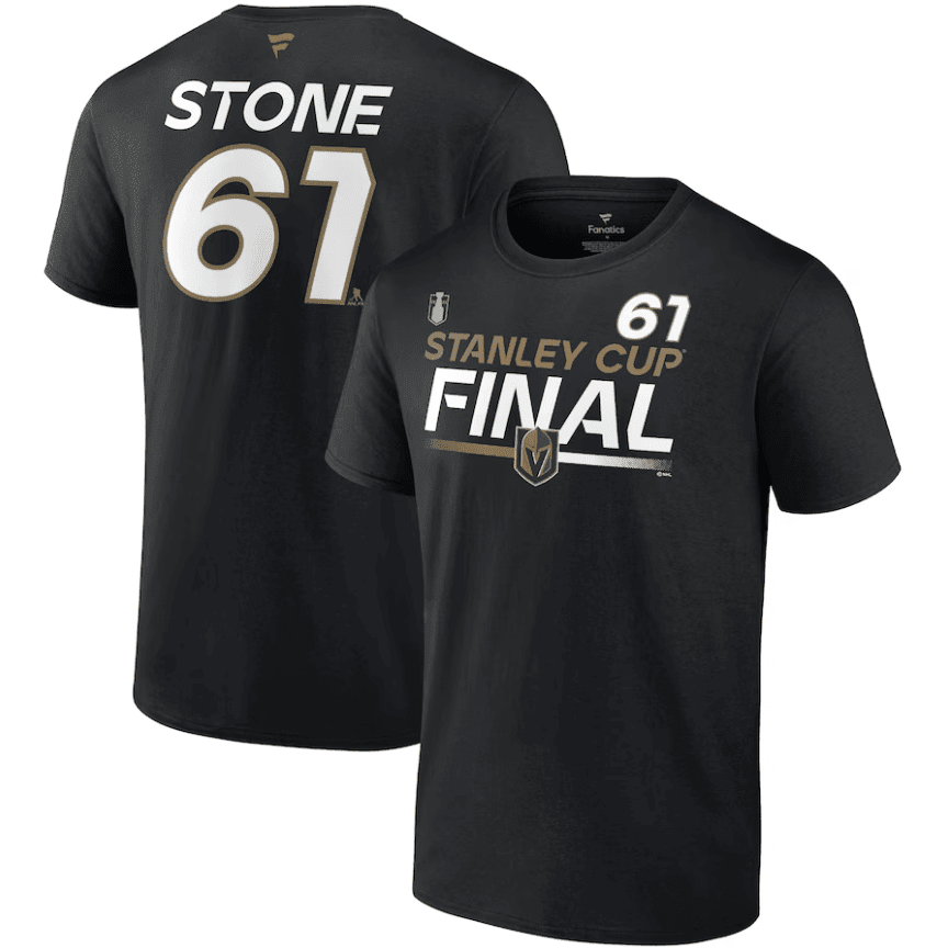 Mark Stone 61 Vegas Golden Knights 2023 Stanley Cup Final T-Shirt Black NHL Jersey Men's