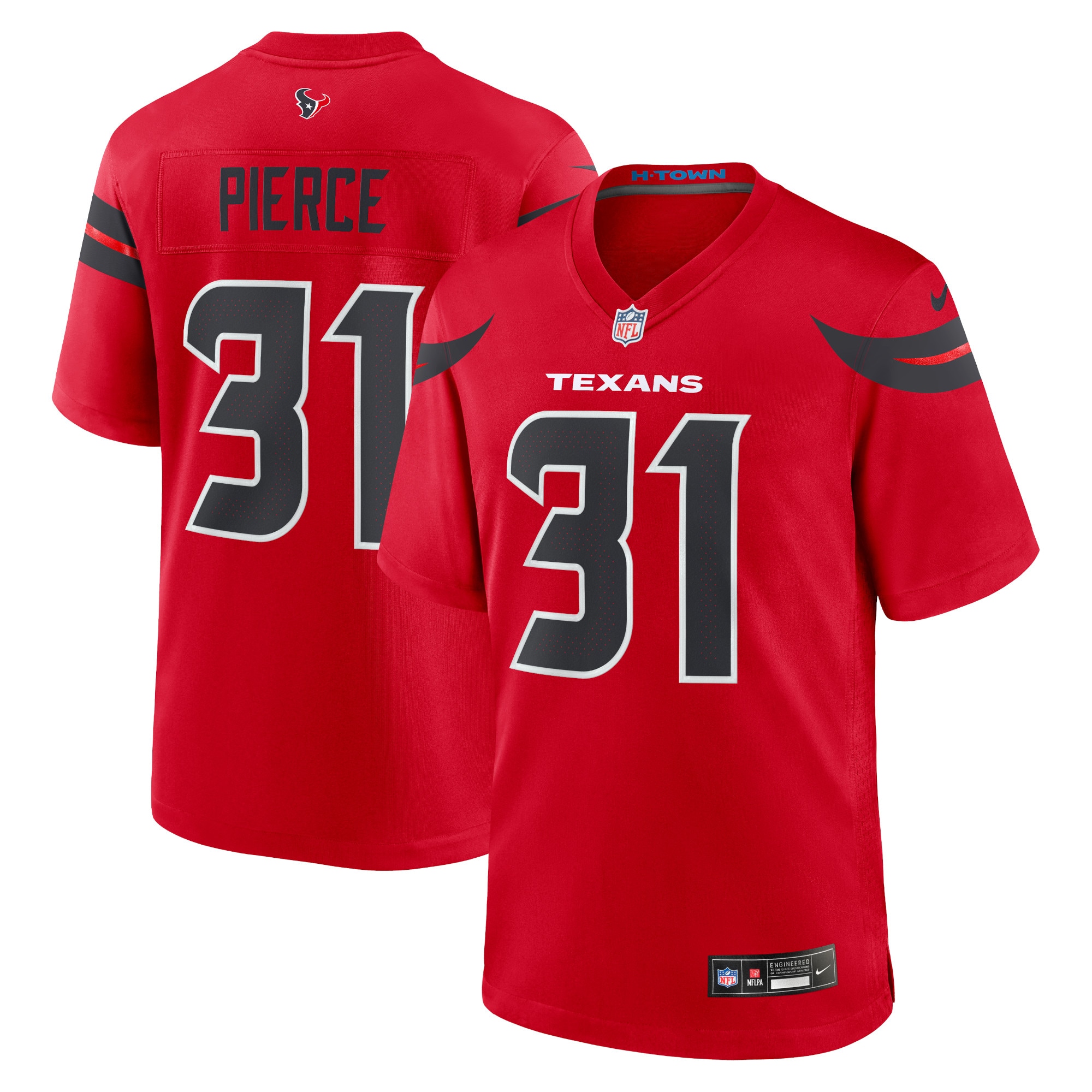 Houston Texans Dameon Pierce Red Alternate Game NFL Jersey Men's