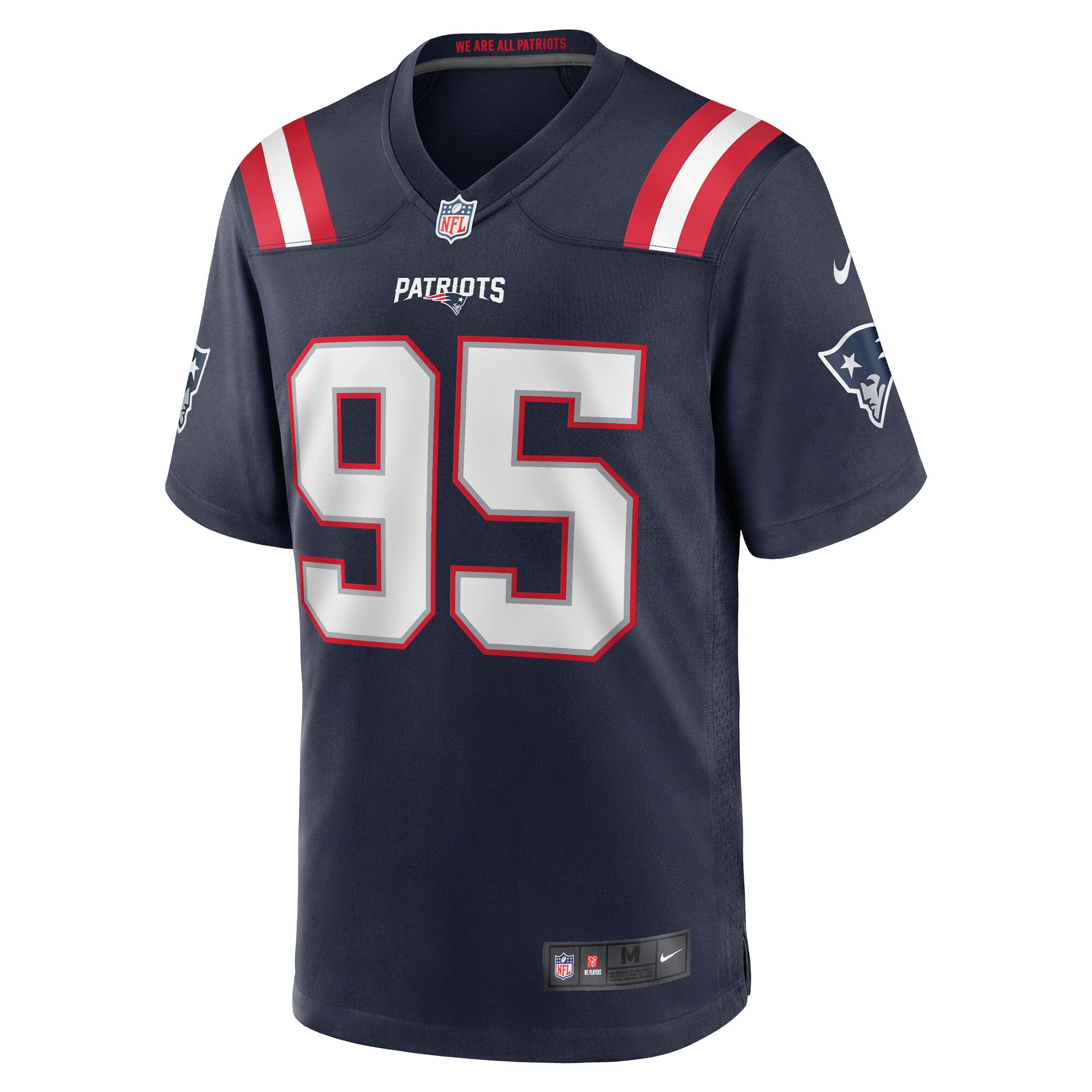 New England Patriots Daniel Ekuale Navy Game Player NFL Jersey Men's