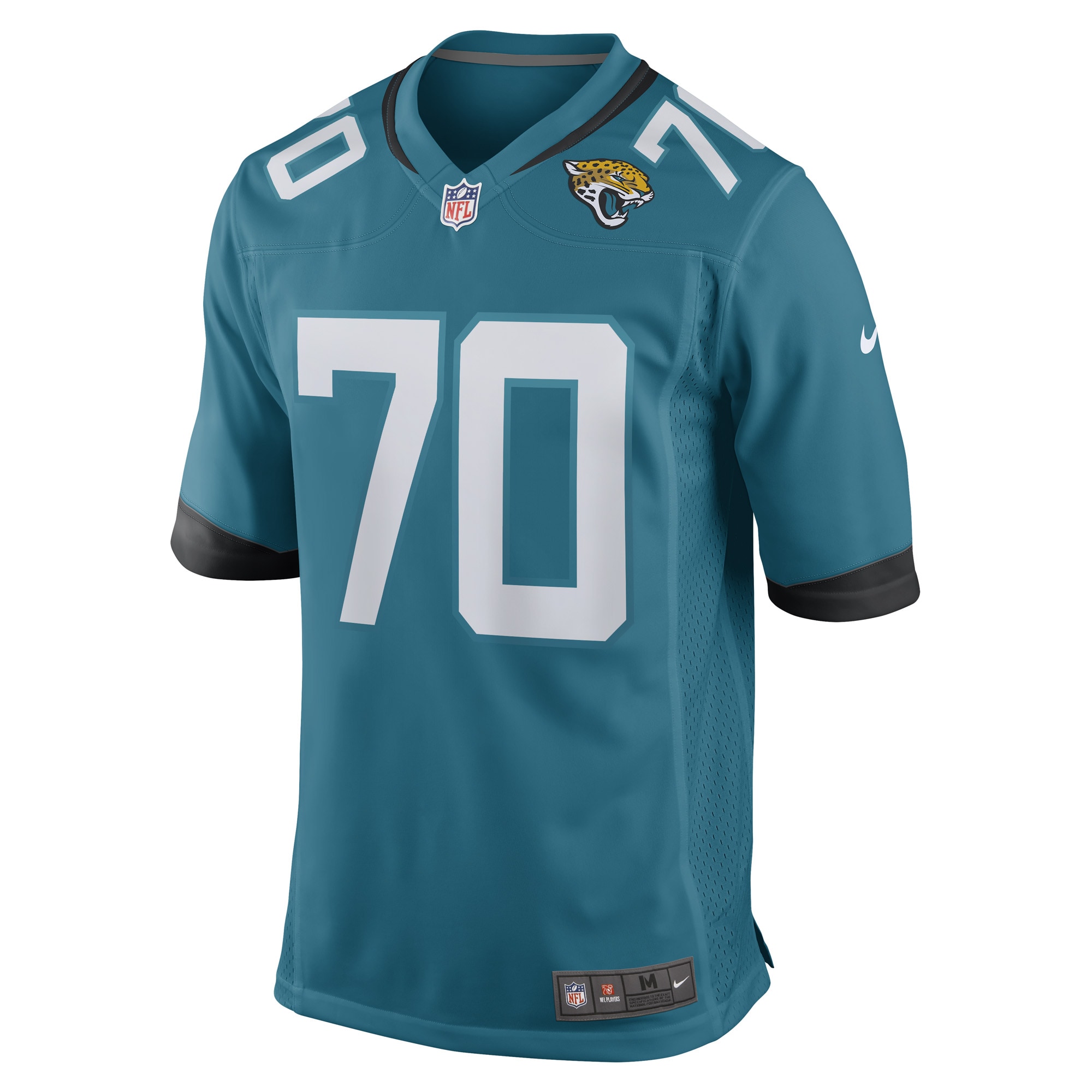 Jacksonville Jaguars Cole Van Lanen Teal Game Player NFL Jersey Men's