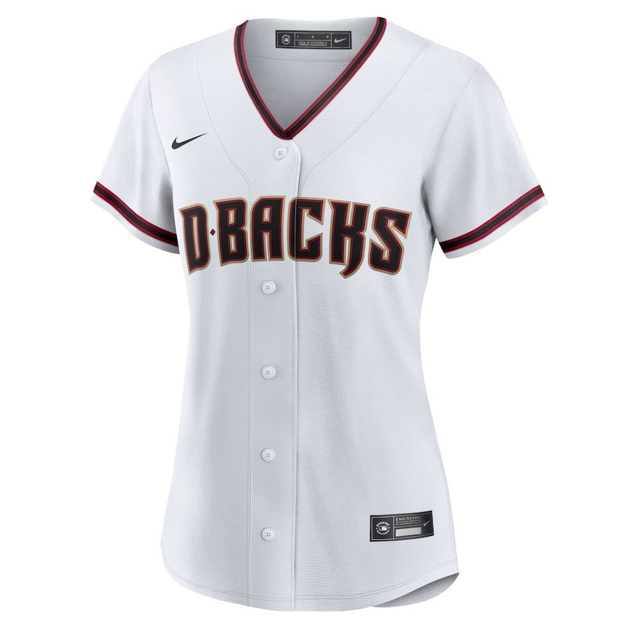 Arizona Diamondbacks Home Blank White MLB Jersey Women's