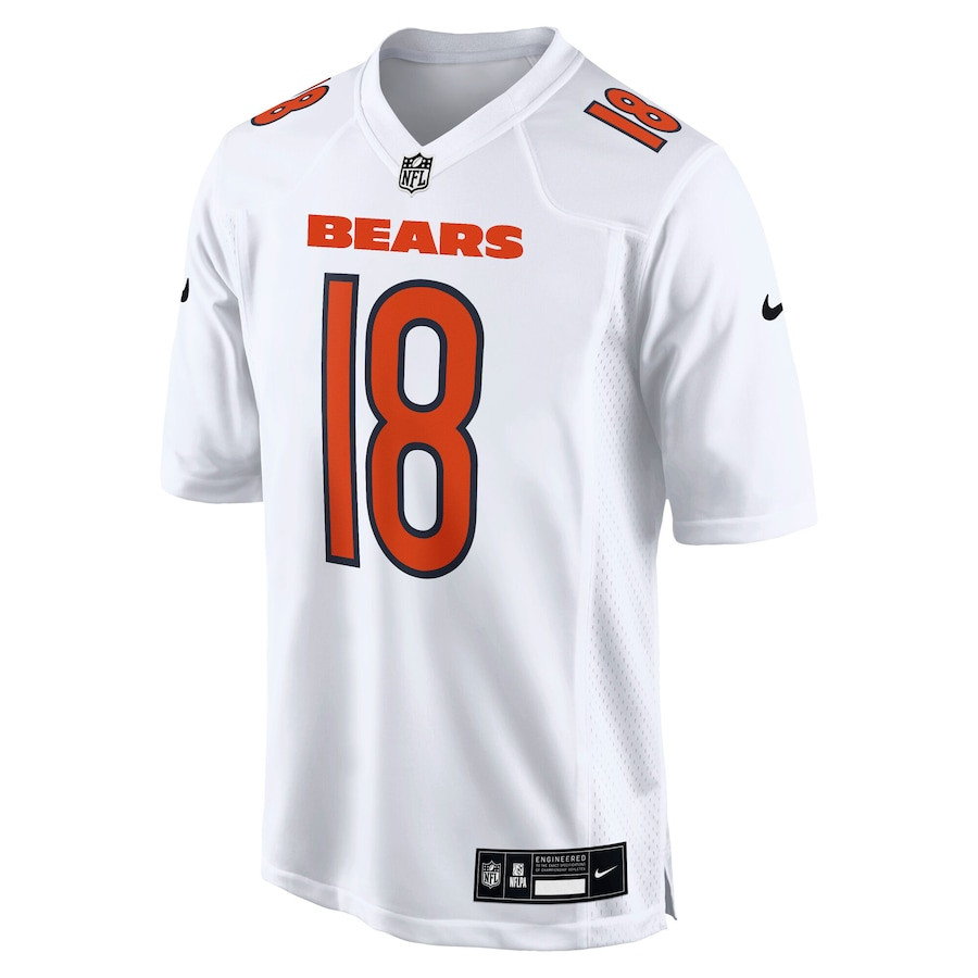 Caleb Williams 18 Chicago Bears Fashion Tundra White NFL Jersey Men's