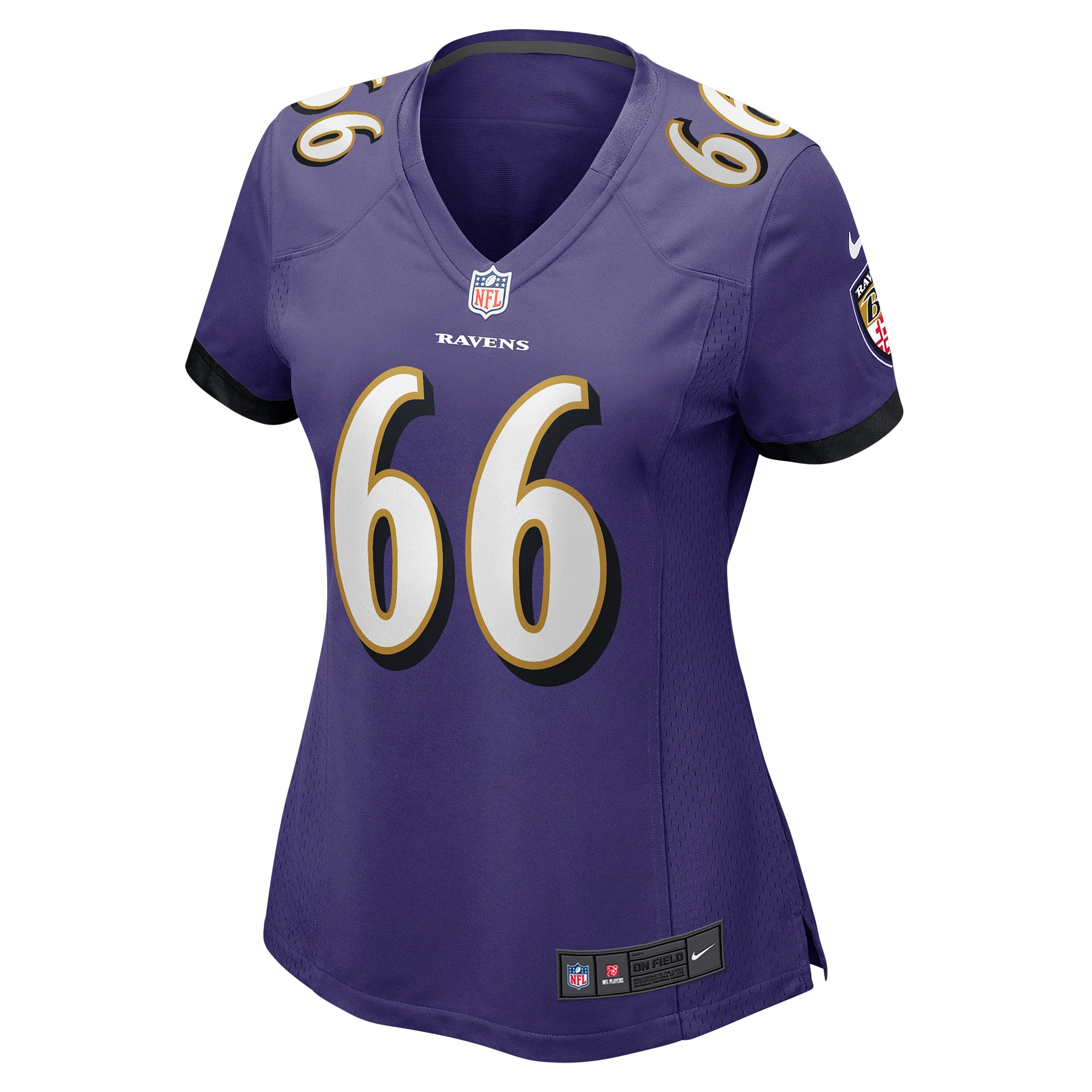 Baltimore Ravens Ben Cleveland Purple Game NFL Jersey Women's