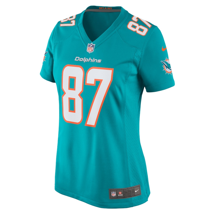 DaeSean Hamilton 87 Miami Dolphins Home Game Aqua NFL Jersey Women's