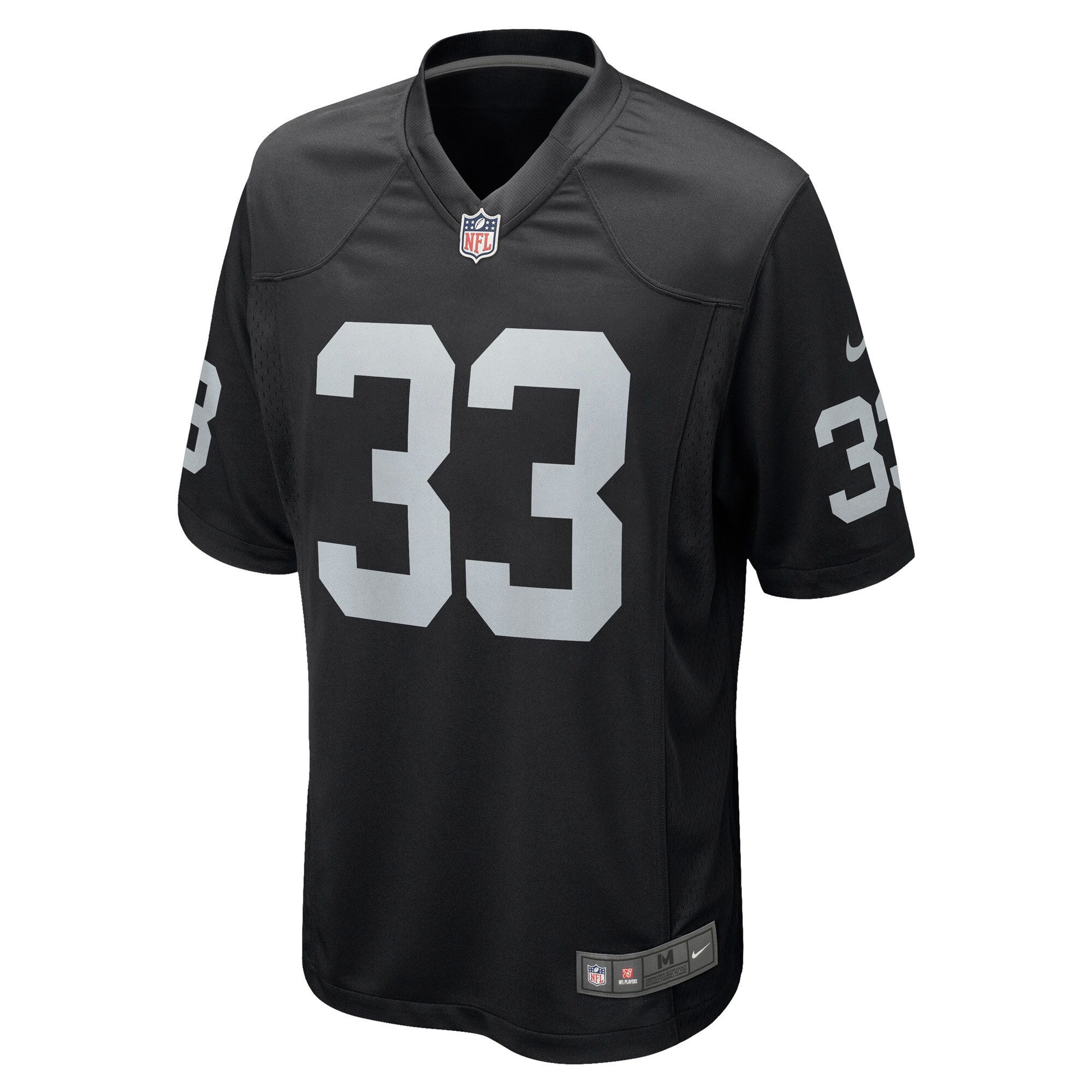 Las Vegas Raiders Roderic Teamer Black Game NFL Jersey Men's