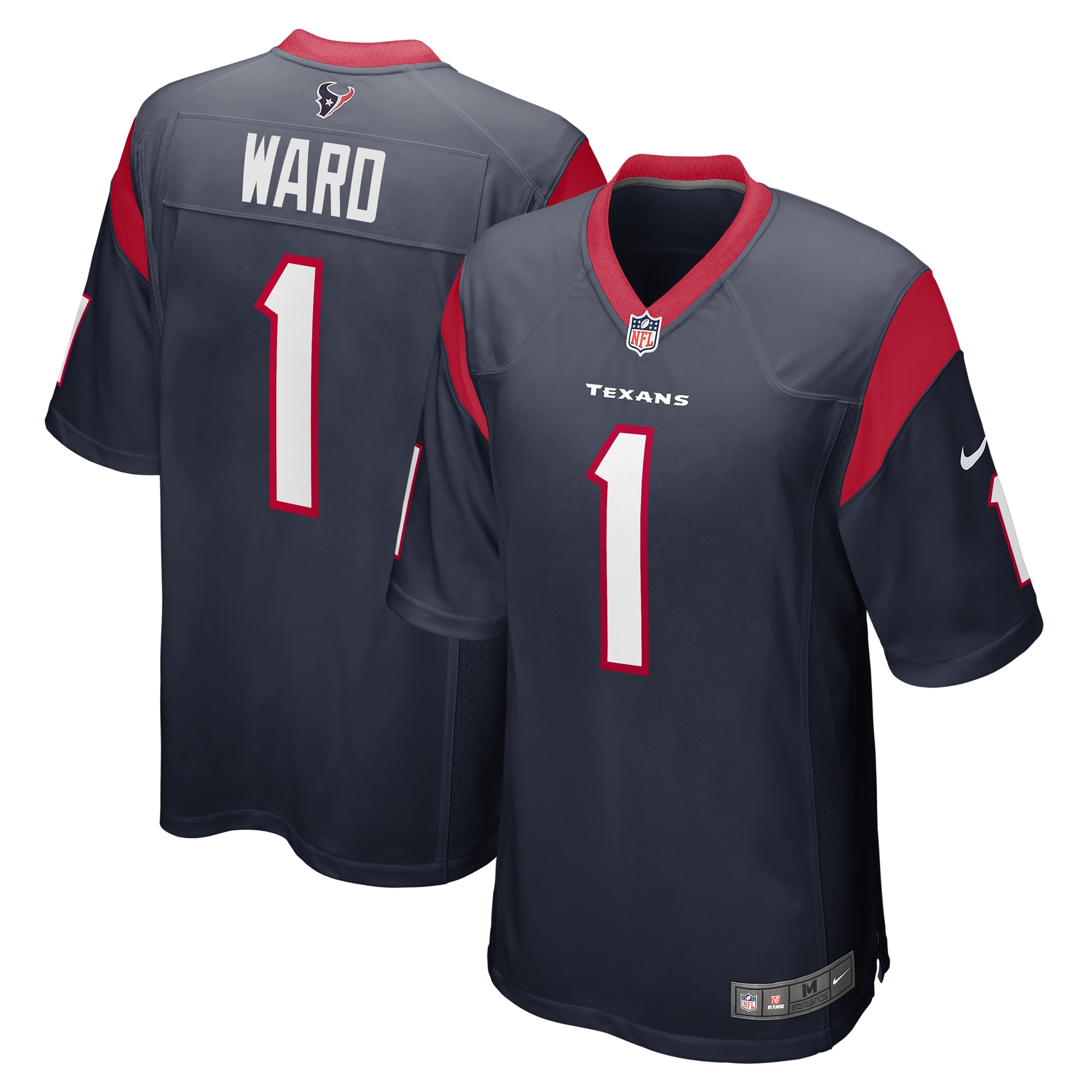 Houston Texans Jimmie Ward Navy Game Player NFL Jersey Men's