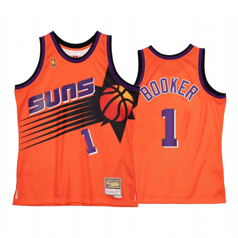 Phoenix Suns Devin Booker 1 Orange Reload 2.0 NBA Jersey Men's