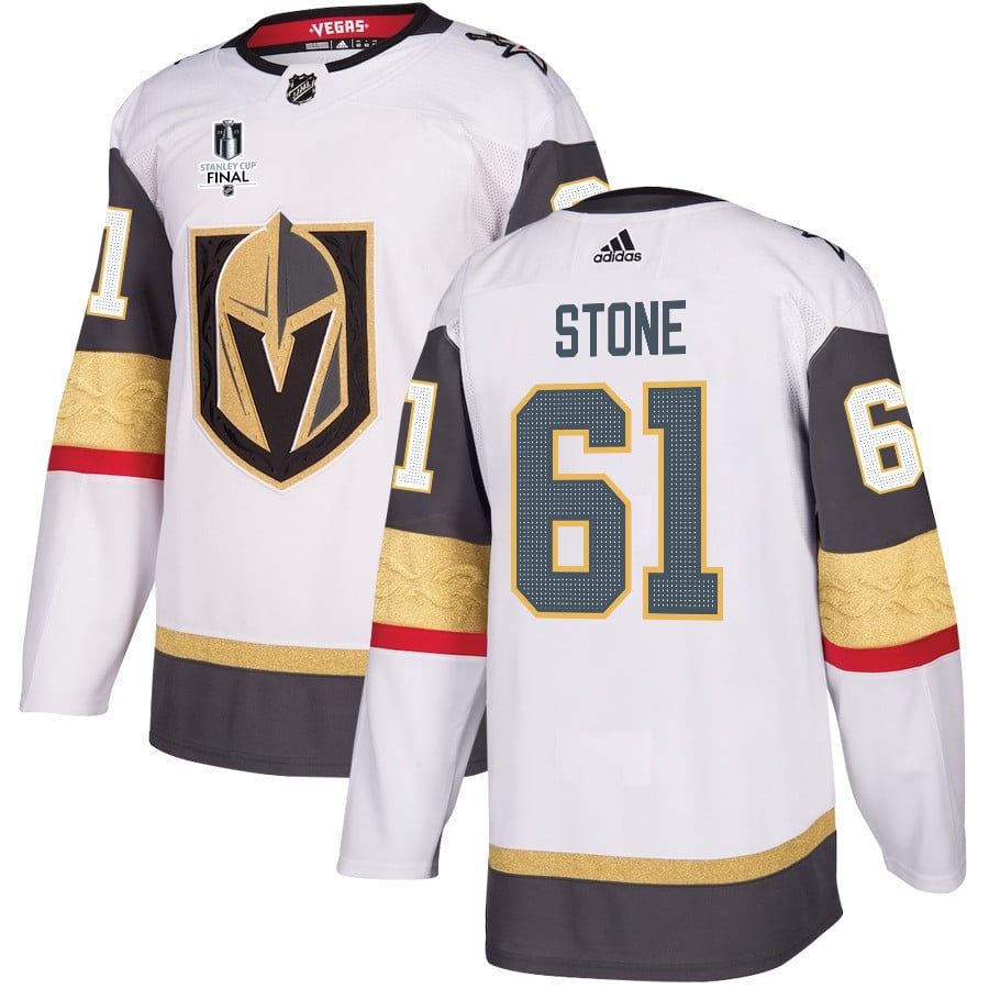 Mark Stone 61 Vegas Golden Knights Stanley Cup 2023 Final Patch Away Breakaway White NHL Jersey Men's