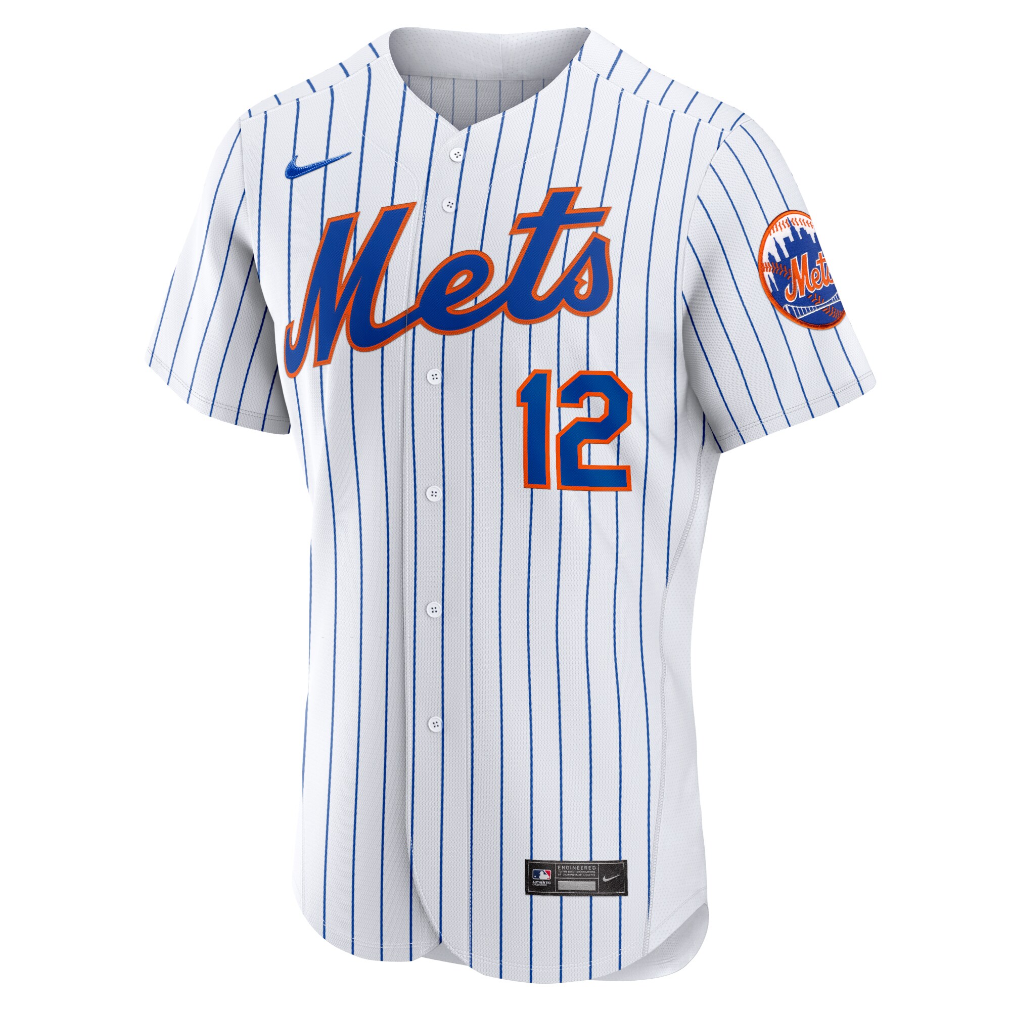 New York Mets Francisco Lindor White Home Player MLB Jersey Men's