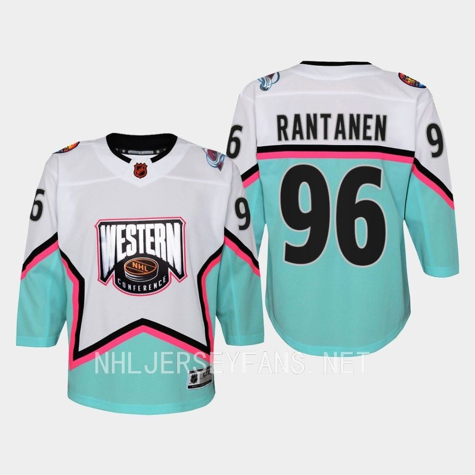 Mikko Rantanen 96 Colorado Avalanche 2023 All Star Western Conference White NHL Jersey Men's