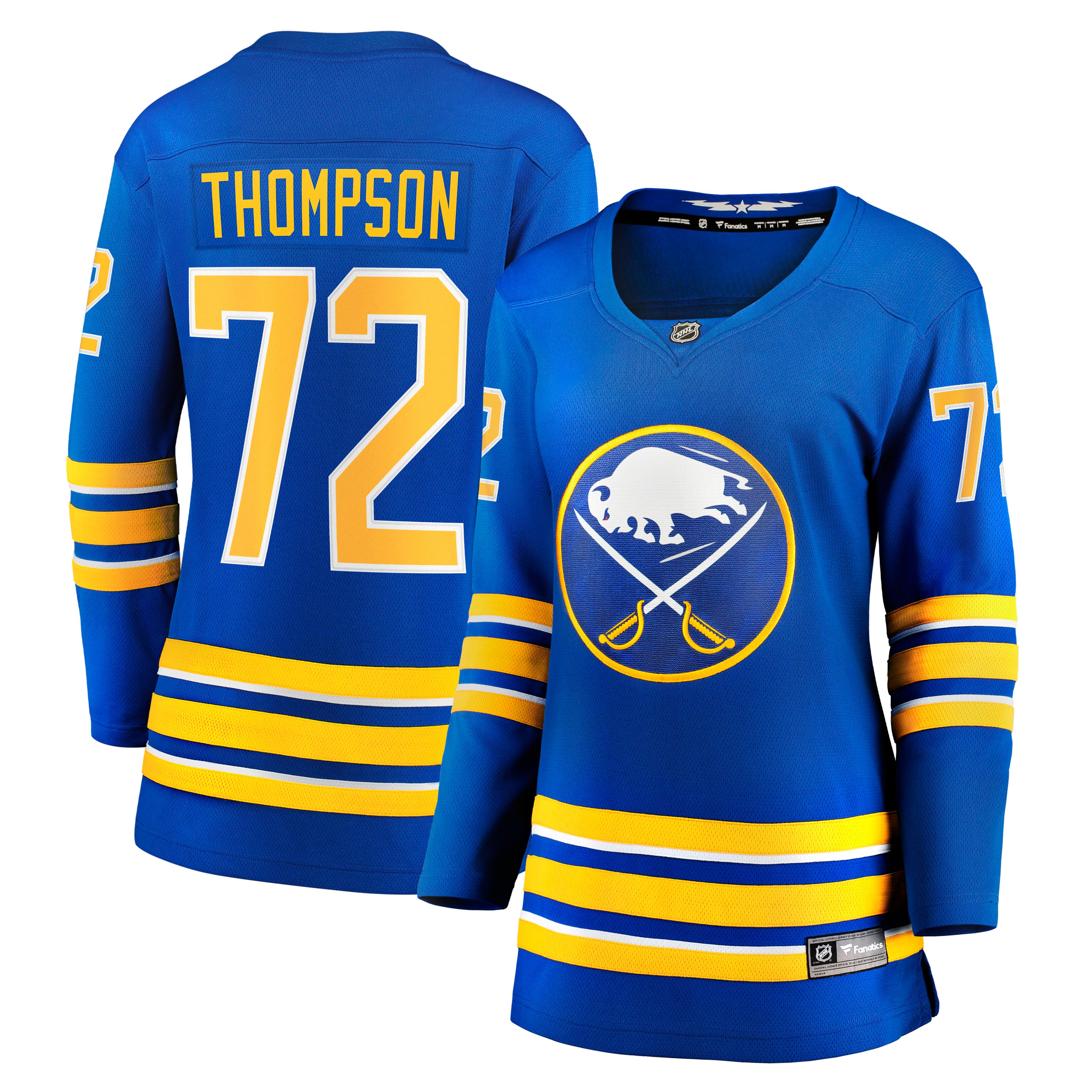 Buffalo Sabres Tage Thompson Royal Home Breakaway Player NHL Jersey Women's