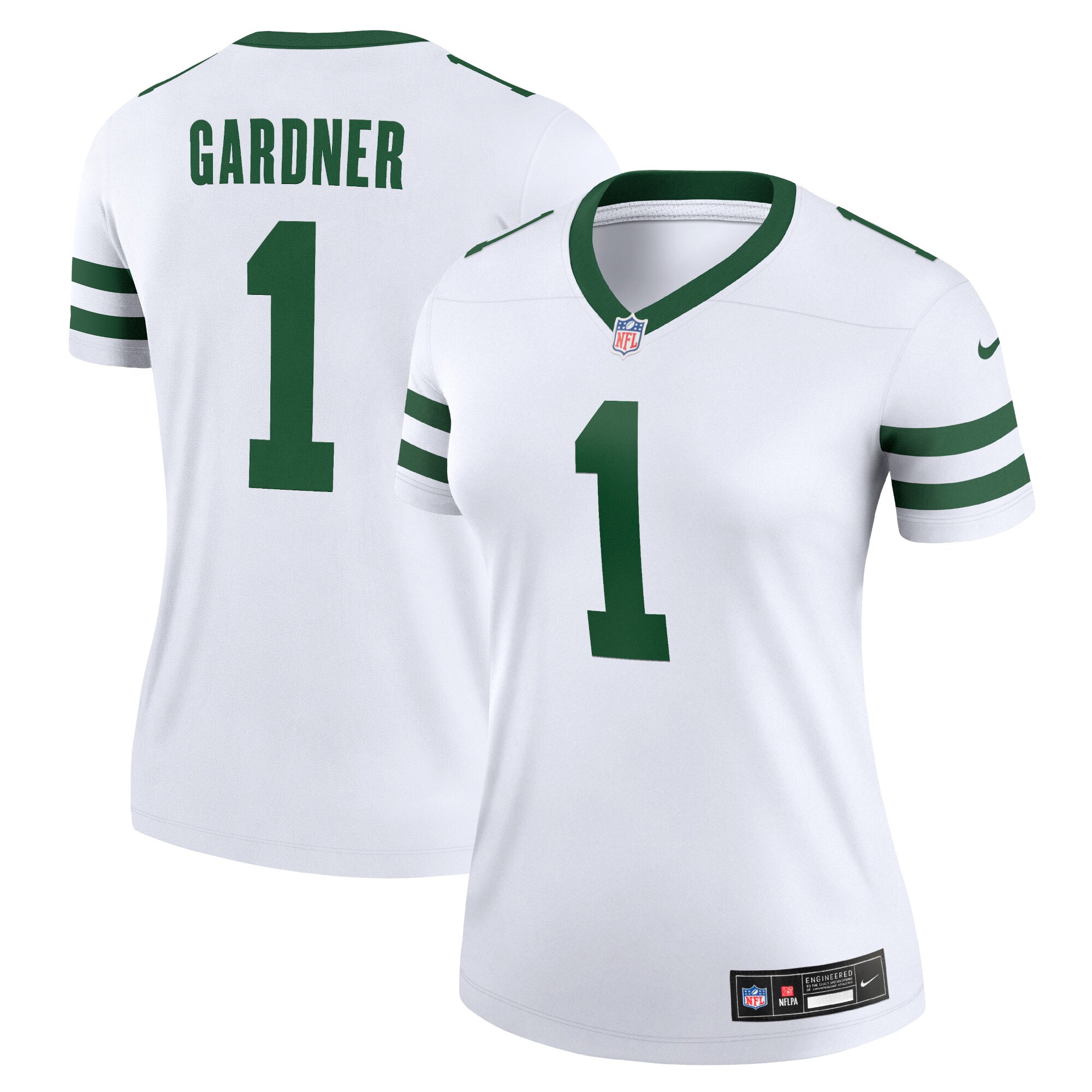 New York Jets Ahmad Sauce Gardner Legacy White Legend Player Performance Top NFL Jersey Women's