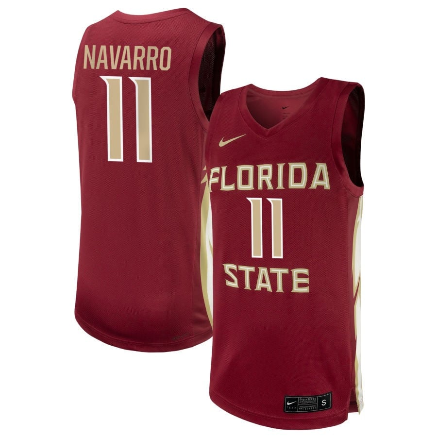 Lucia Navarro 11 Florida State Seminole Unisex NIL Garnet NCAA Jersey Unisex