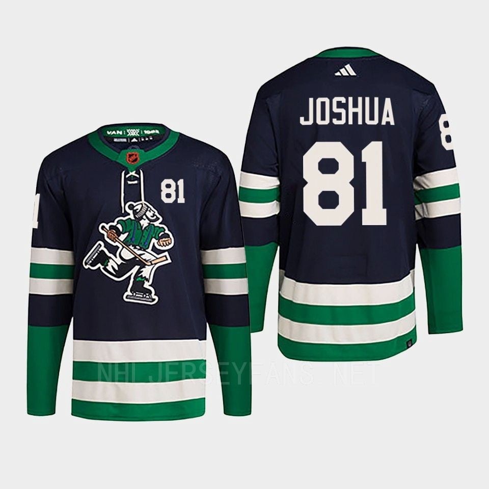 Dakota Joshua 81 Reverse Retro 2.0 2022 Vancouver Canucks Navy Primegreen NHL Jersey Men's