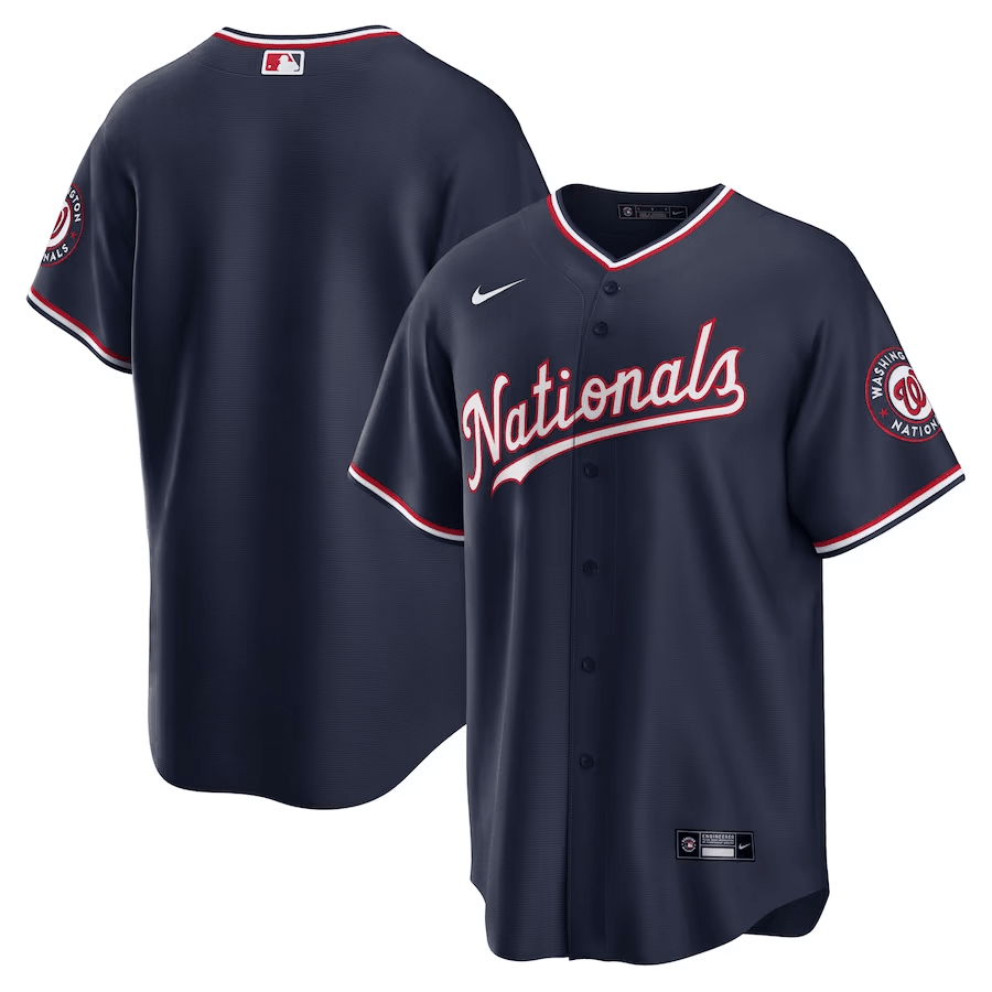 Washington Nationals Alternate Navy MLB Jersey Men's