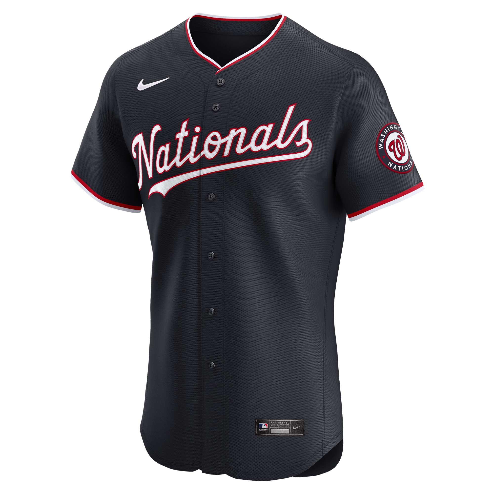 Washington Nationals Navy Alternate Vapor Premier Elite Patch MLB Jersey Men's