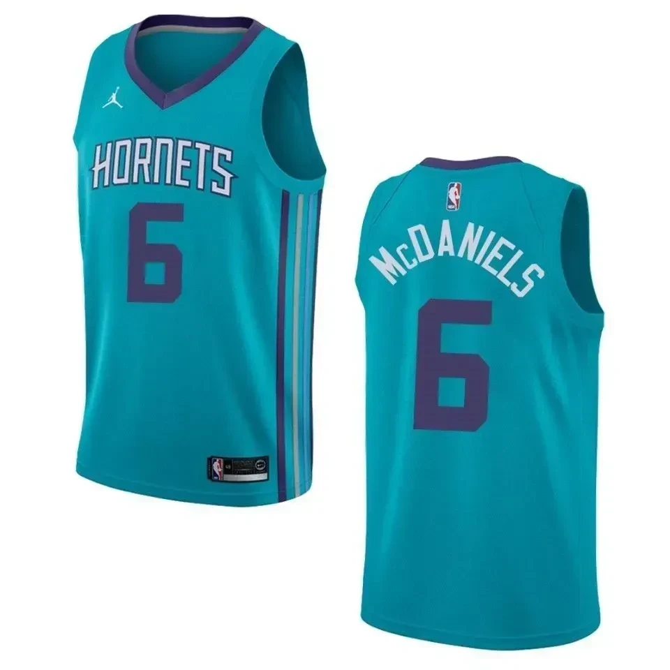 Charlotte Hornets 6 Jalen Mcdaniels Icon Swingman Teal NBA Jersey Men's