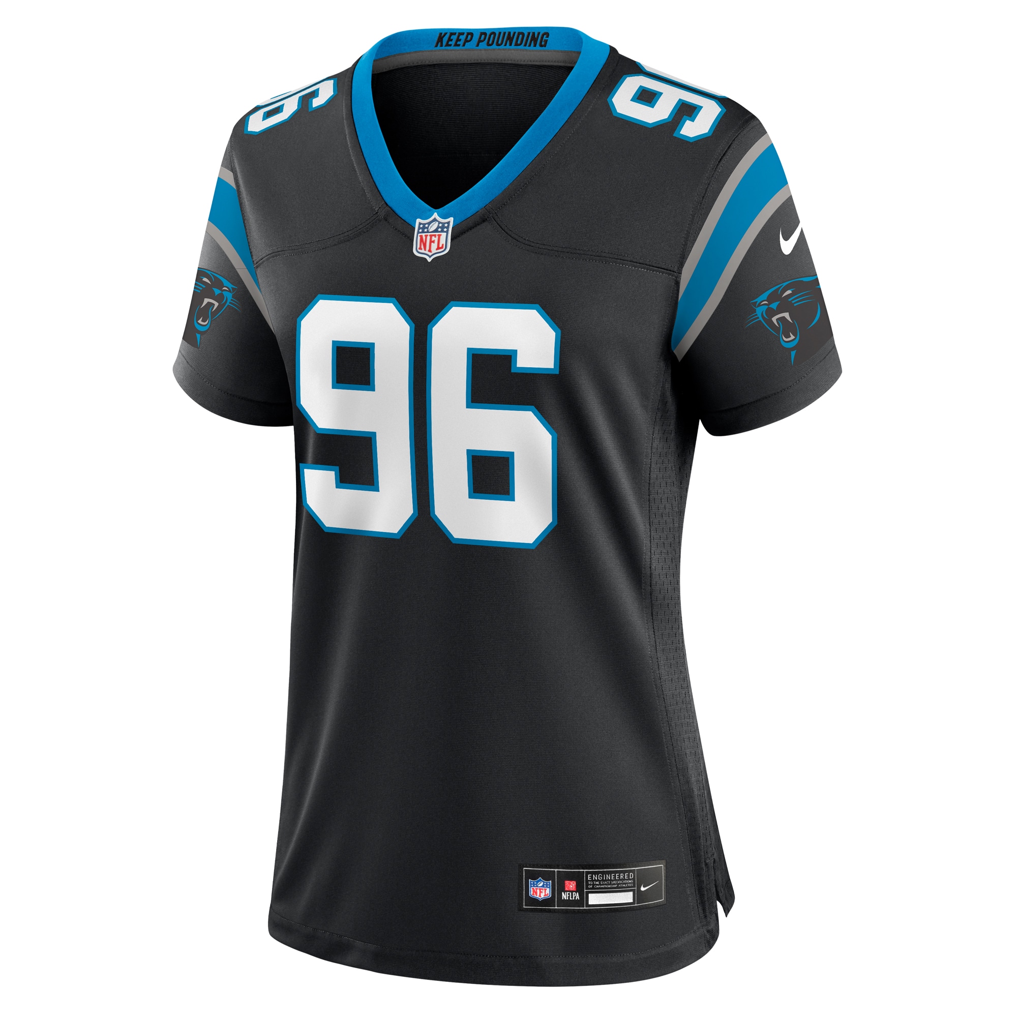 Carolina Panthers DeShawn Williams Black All Player NFL Jersey Women's