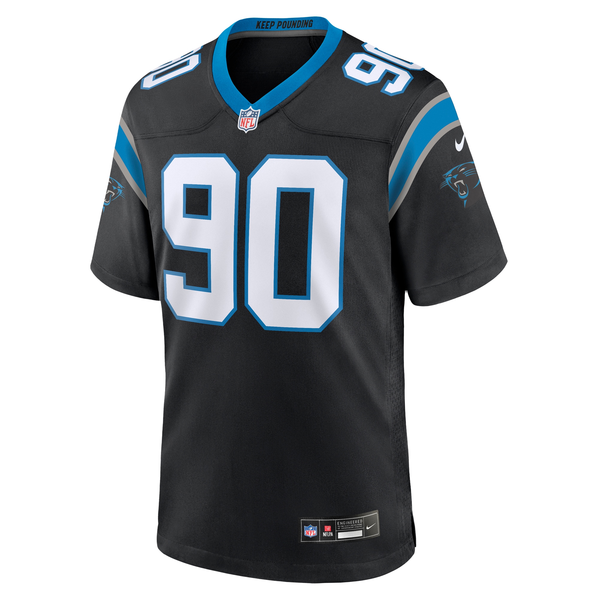 Carolina Panthers Amare Barno Black Team Game NFL Jersey Men's