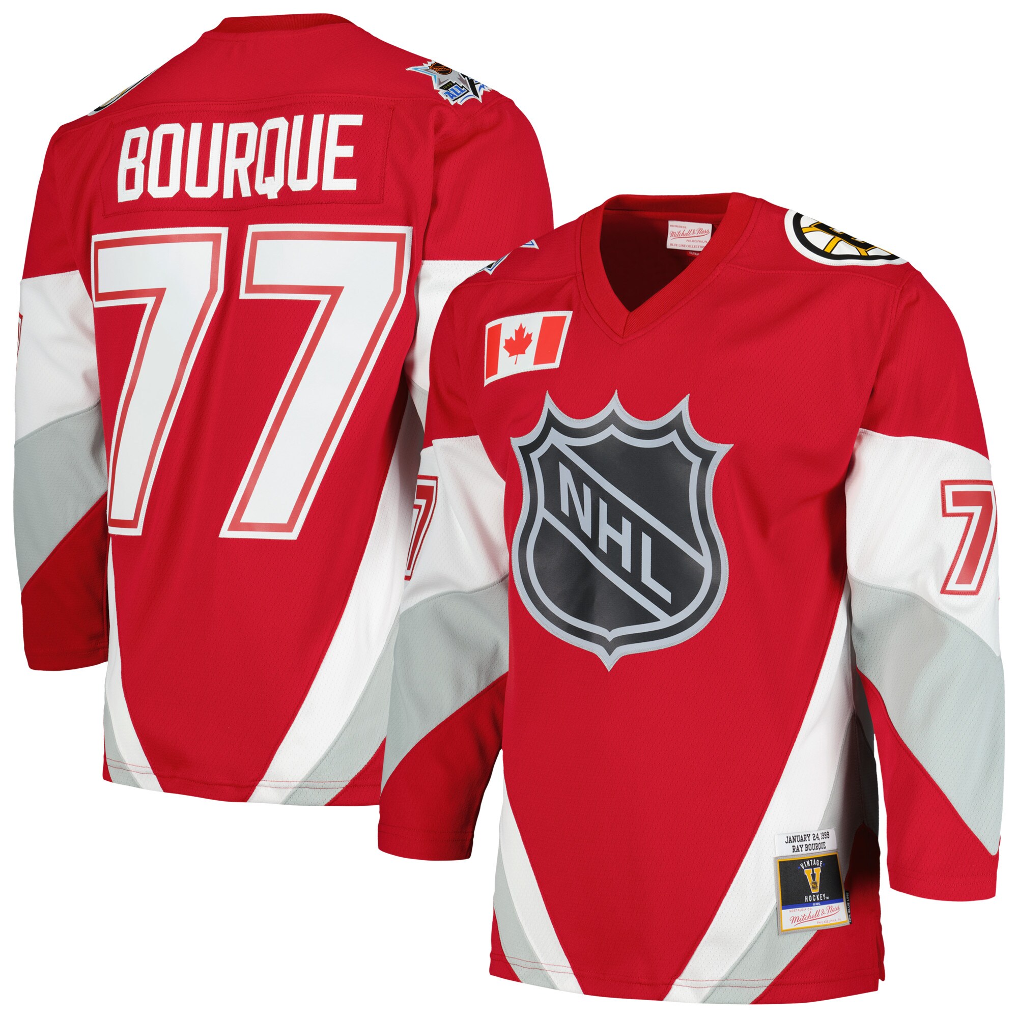 Ray Bourque Mitchell Ness Scarlet 1999 All Star Game Blue Line Player NHL Jersey Men's