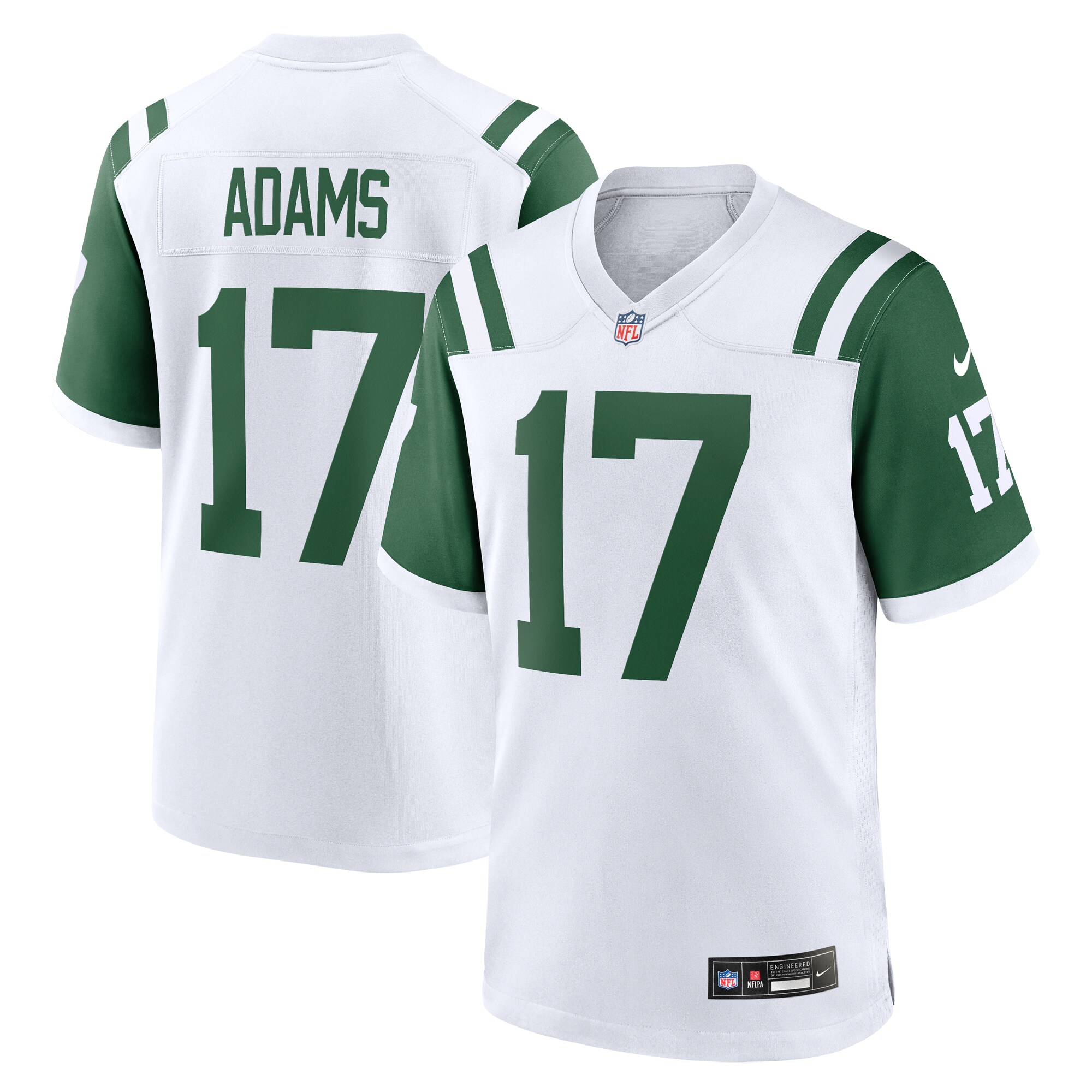 New York Jets Davante Adams White Classic Alternate Game NFL Jersey Men's