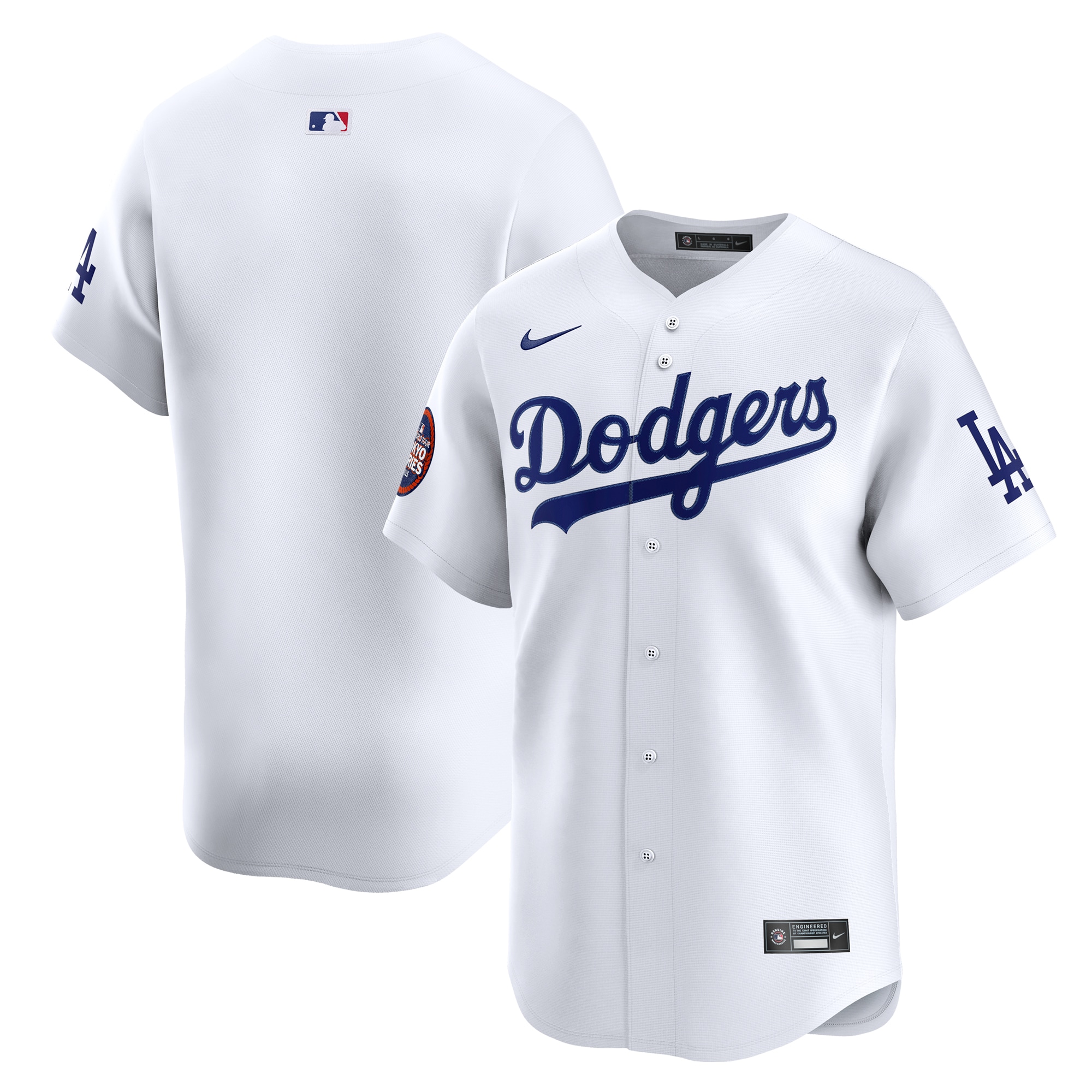 Los Angeles Dodgers White 2025 World Tour: Tokyo Series Home Limited MLB Jersey Men's
