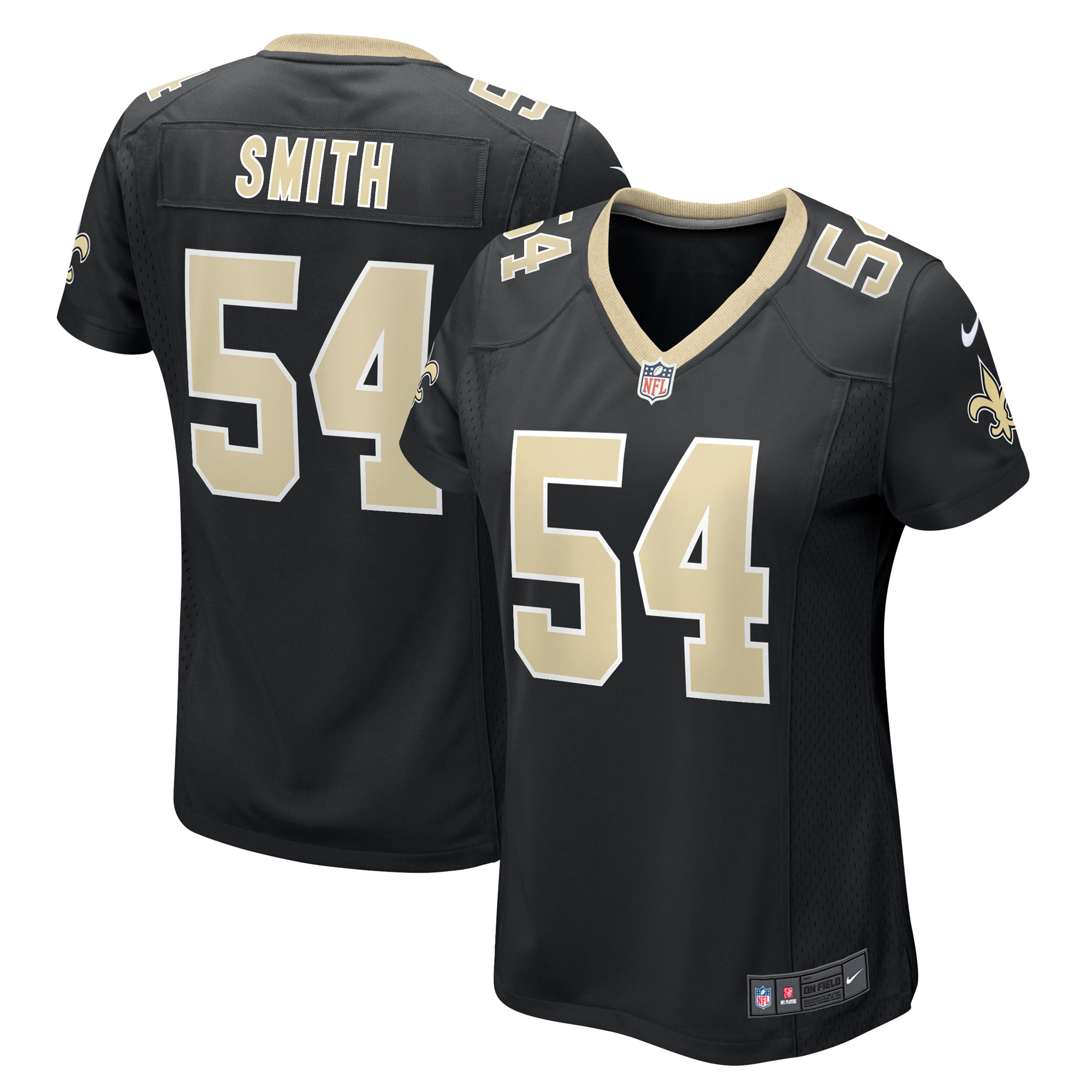 New Orleans Saints Jaylon Smith Black Team Game NFL Jersey Women's