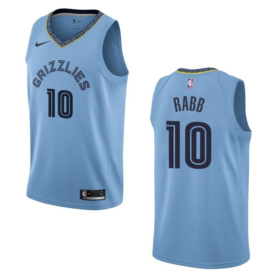 Memphis Grizzlies 10 Ivan Rabb Statement Swingman Blue NBA Jersey Men's