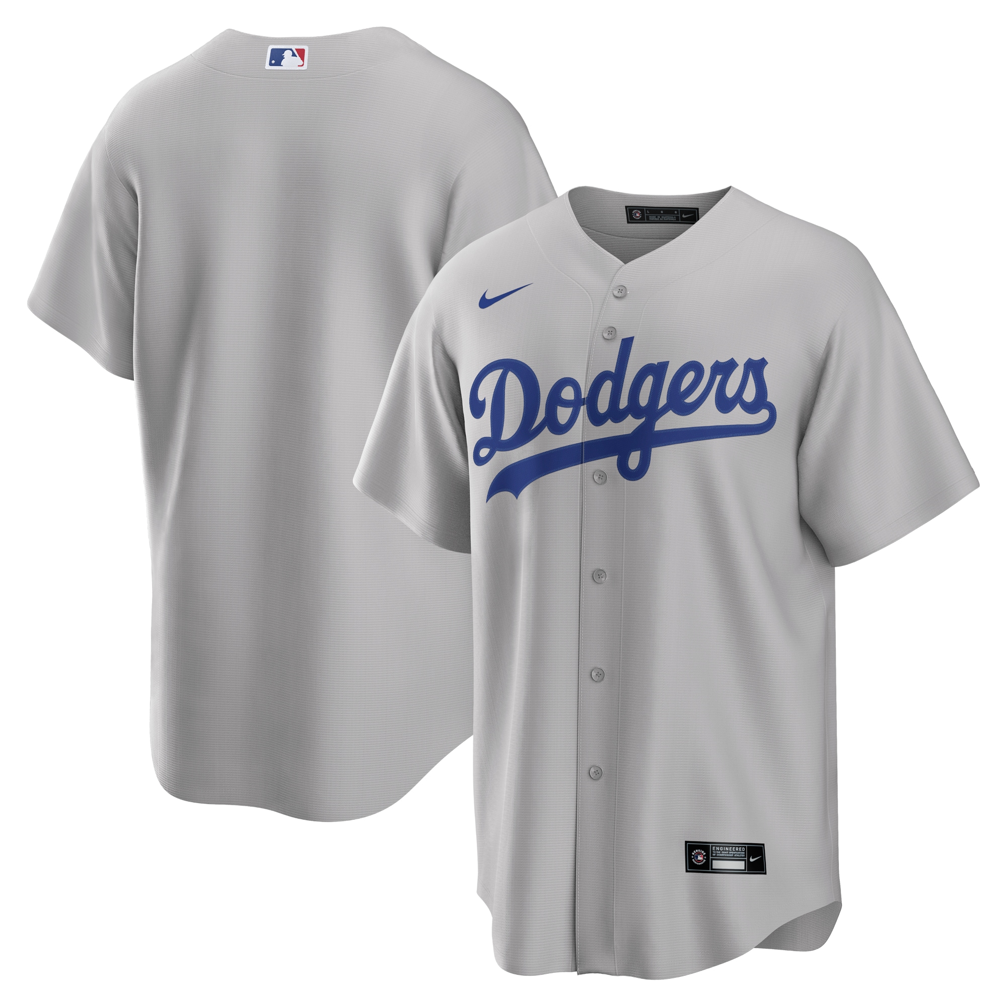 Los Angeles Dodgers Gray Alternate Team MLB Jersey Men's