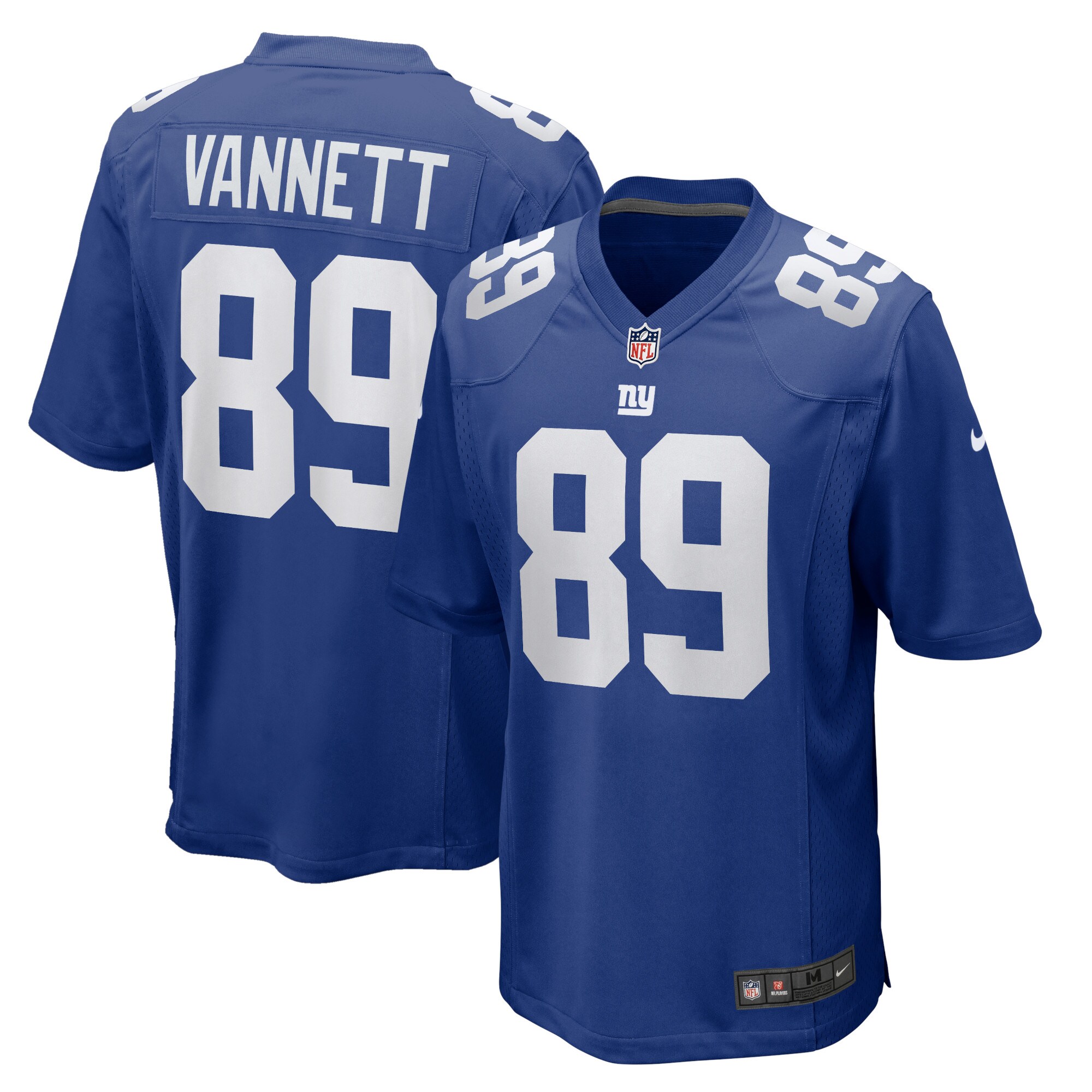 New York Giants Nick Vannett Royal Home Game Player NFL Jersey Men's
