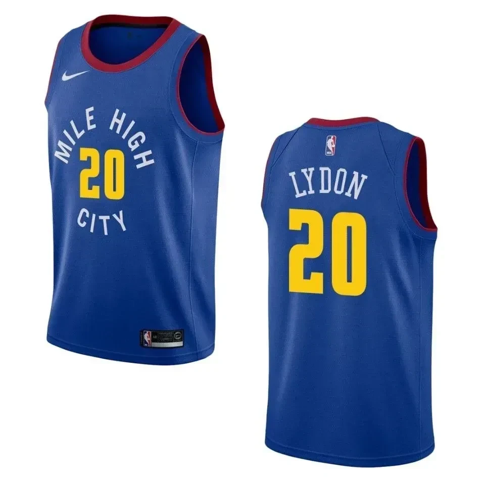 Denver Nuggets 20 Tyler Lydon Statement Swingman Blue NBA Jersey Men's