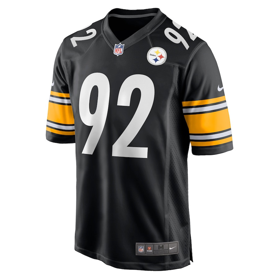 James Harrison 92 Pittsburgh Steelers Retired Game Black NFL Jersey Men's