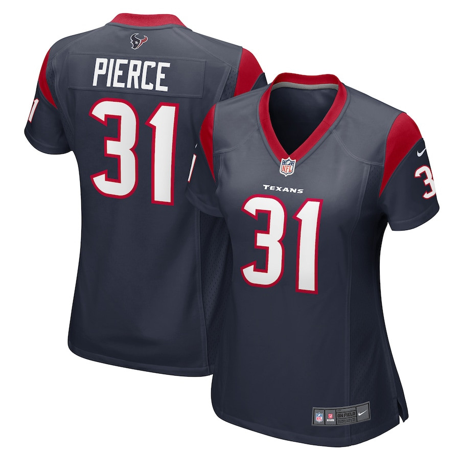 Dameon Pierce 31 Houston Texans Game Navy NFL Jersey Women's