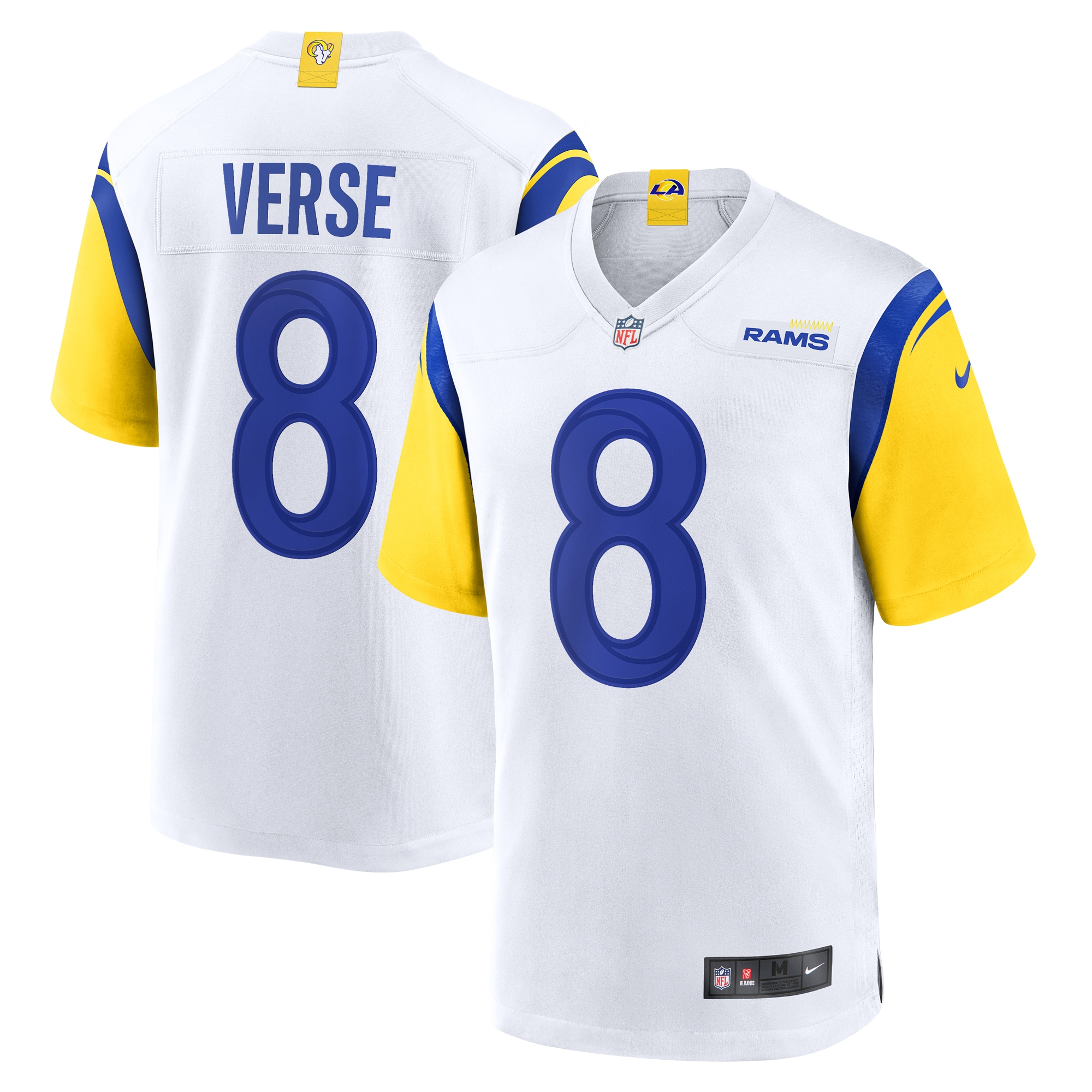 Los Angeles Rams Jared Verse White Game NFL Jersey Men's