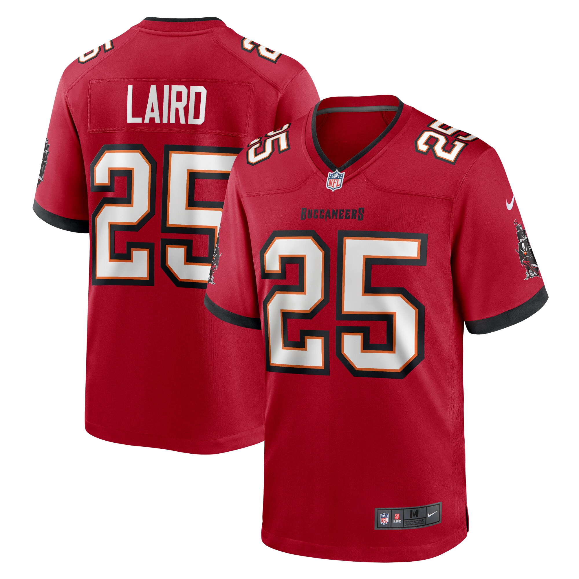 Tampa Bay Buccaneers Patrick Laird Red Game NFL Jersey Men's