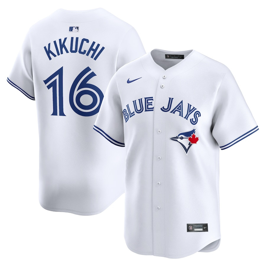 Yusei Kikuchi 16 Toronto Blue Jays Home Limited Player White MLB Jersey Men's