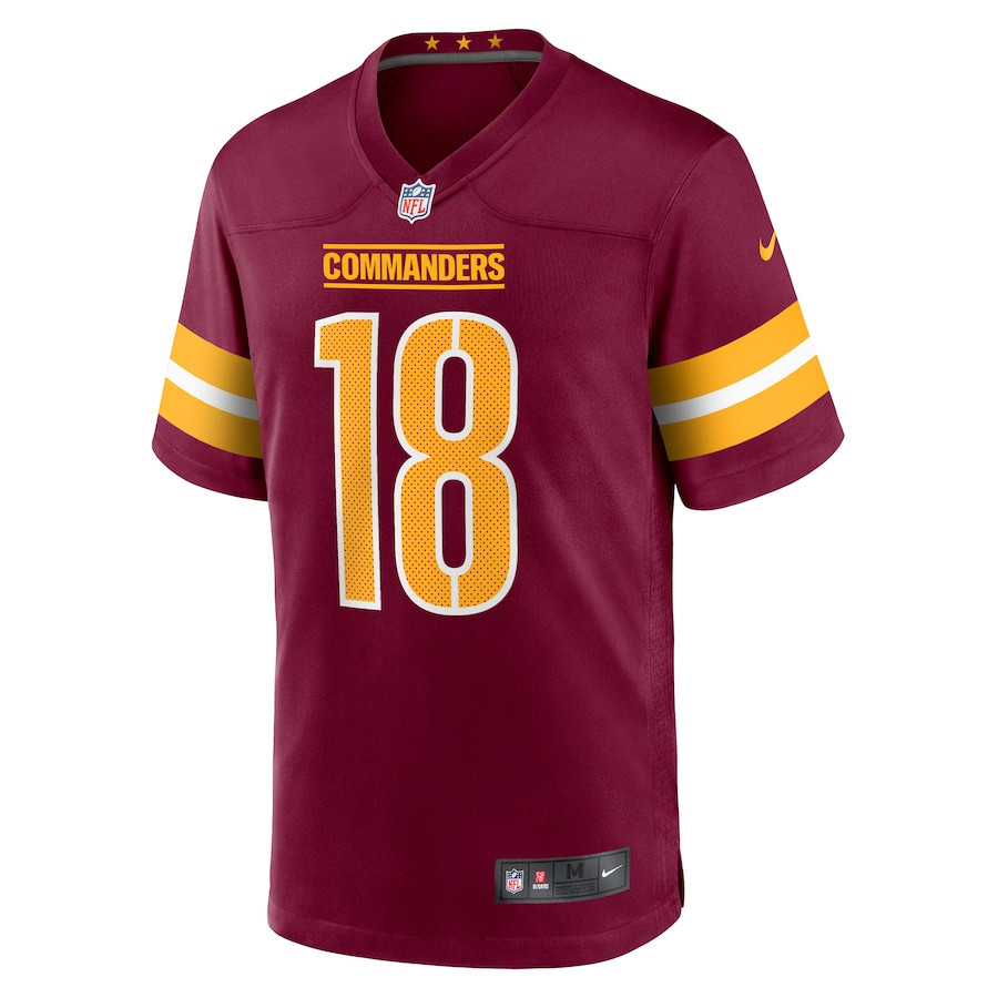 Marcus Mariota 18 Washington Commanders Game Burgundy NFL Jersey Men's