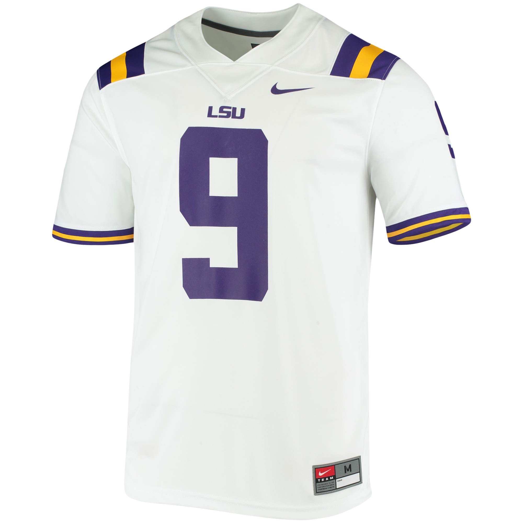 Joe Burrow #9 LSU Tigers White NCAA Jersey Men's
