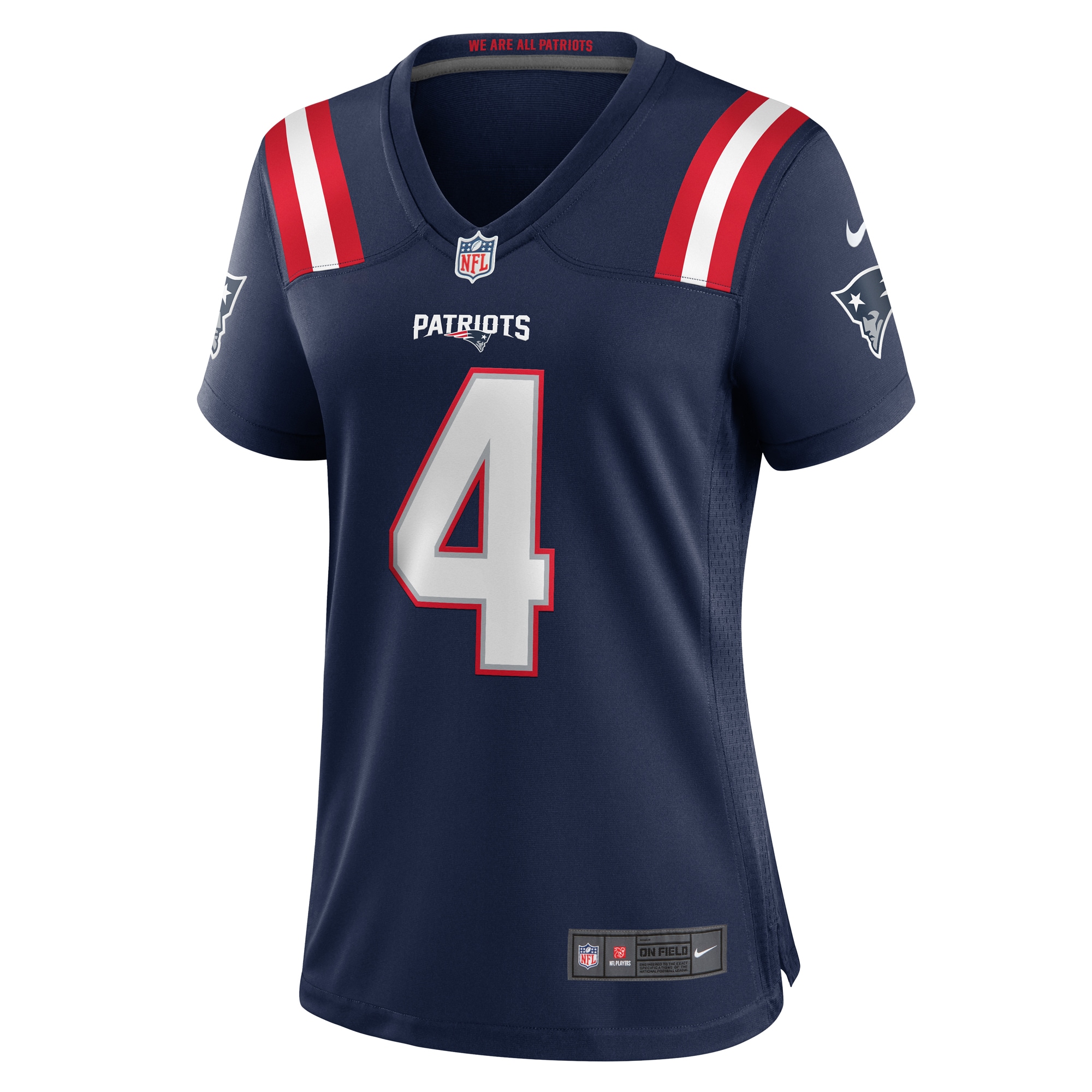 New England Patriots Antonio Gibson Navy Game NFL Jersey Women's