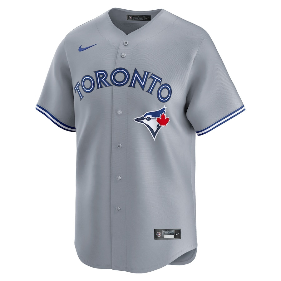 Toronto Blue Jays Away Limited Custom Gray MLB Jersey Men's